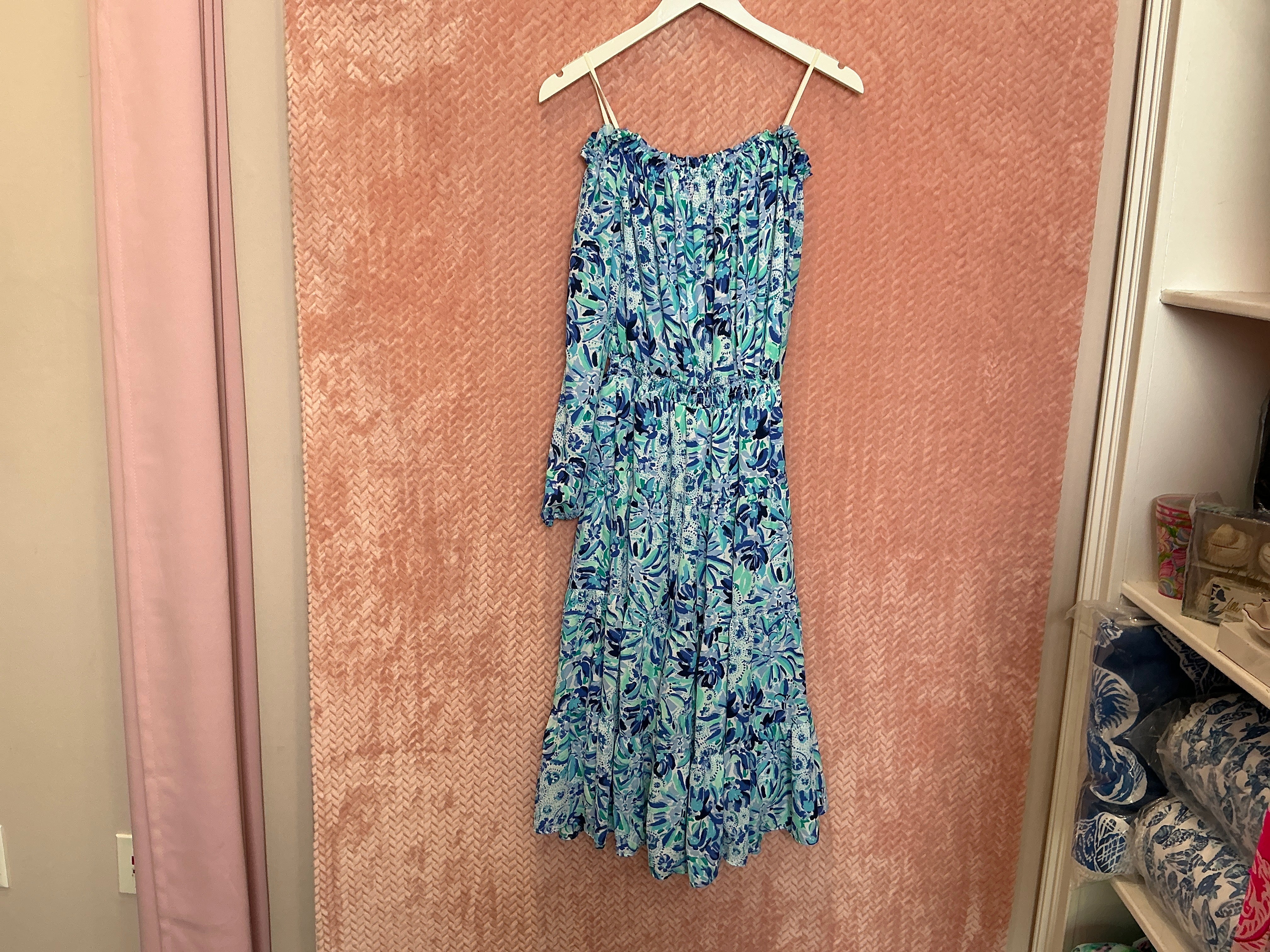 Lilly Pulitzer Dress NWT - Jannie MIDI Dress - Iris Blue - High Maintenance - Size M
