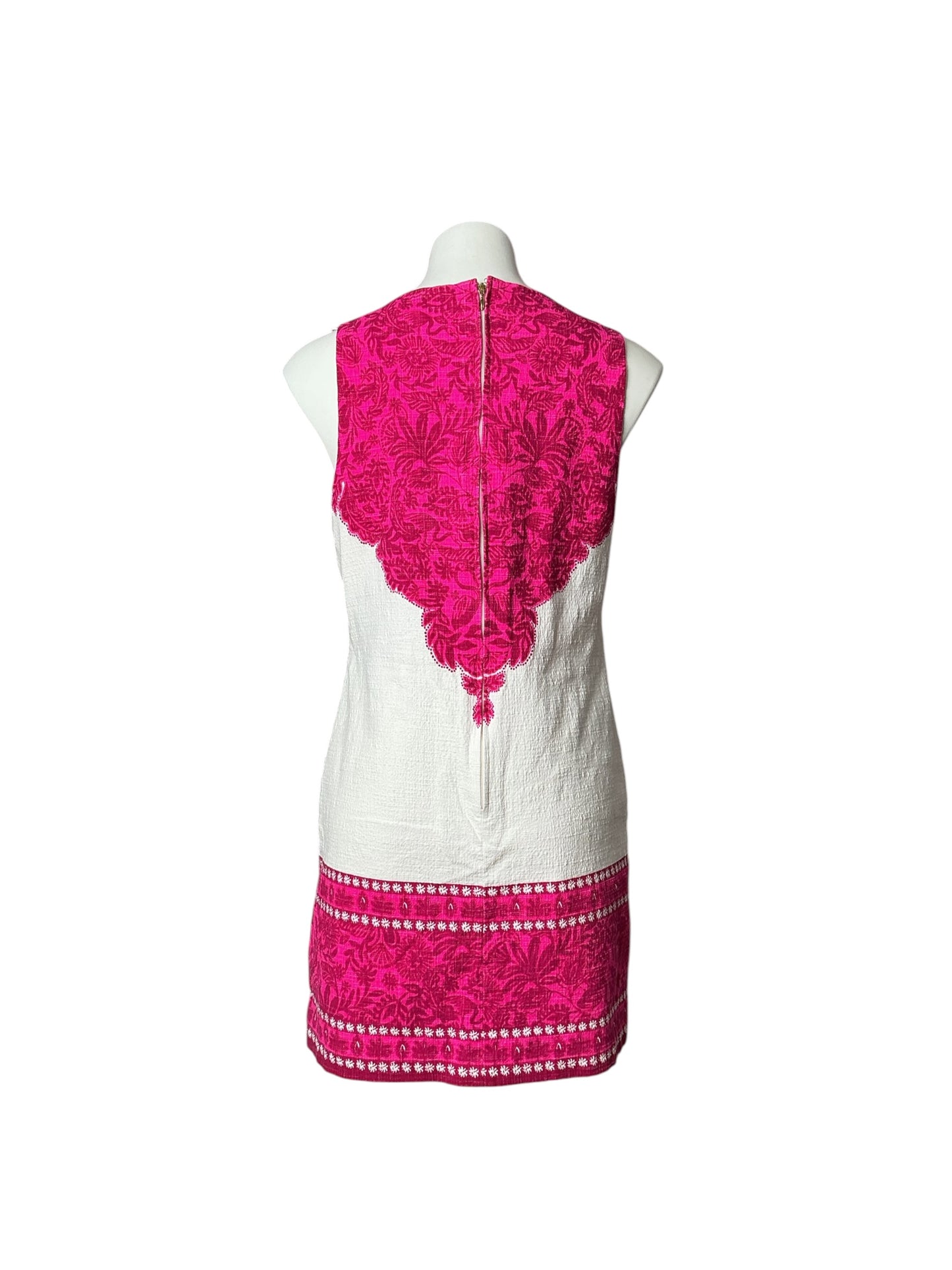 Lilly Pulitzer Mina Sleeveless Romper Passion Fruit Pink Jungle Escape Engineered - Size 12
