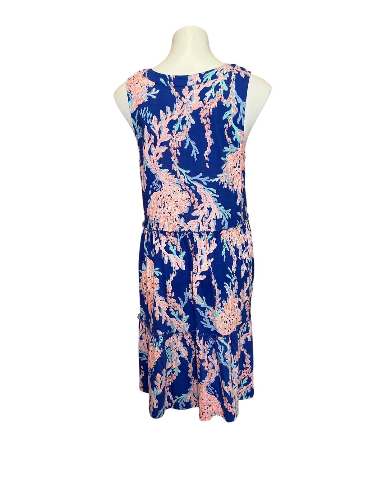 Lilly Pulitzer NWT Lorina Dress Borealis Blue Swim On Over - Size L