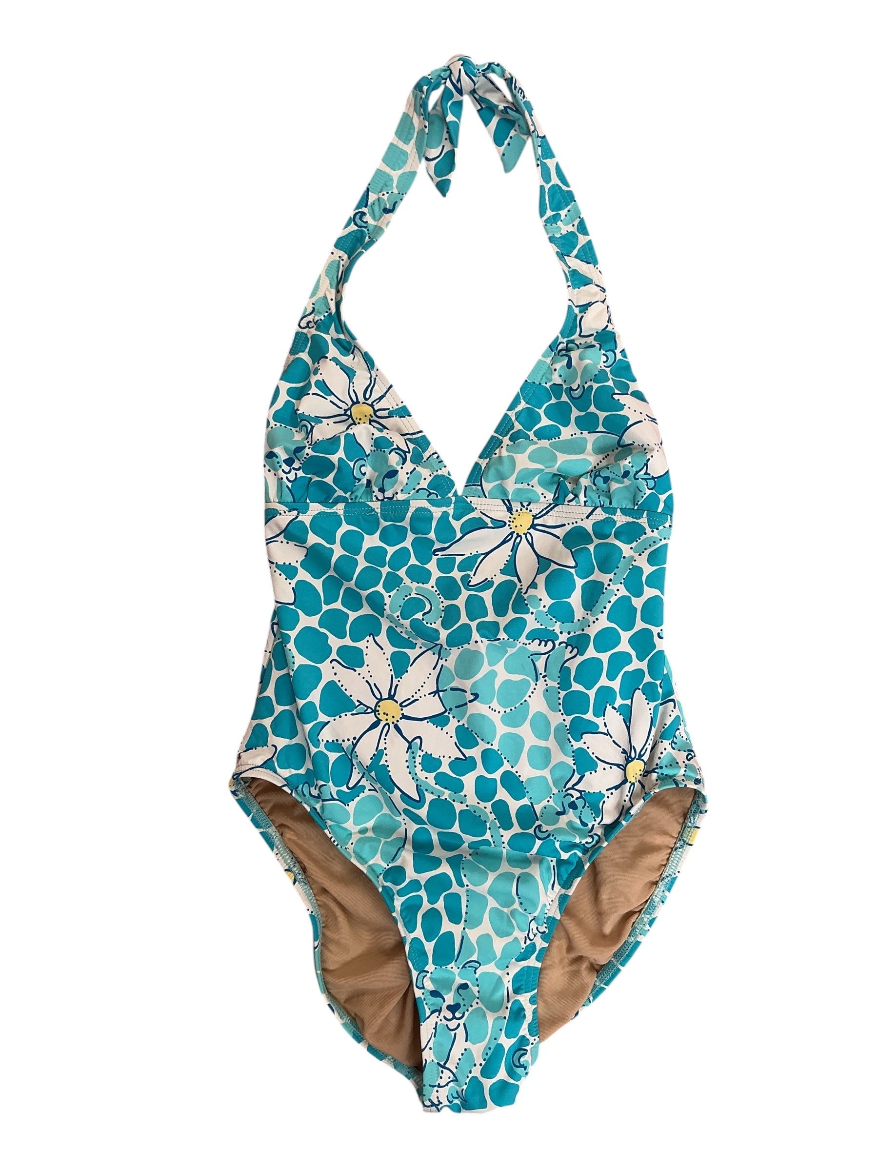 Lilly Pulitzer Vintage One Piece Swimsuit Mosaic Daisy - Size 2