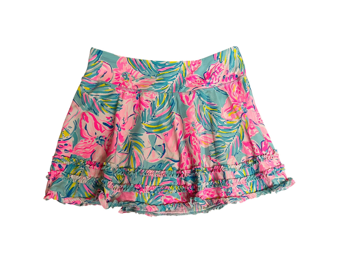 Lilly Pulitzer Luxletic Fionna Skort Blue Ibiza Gimme The Juice - Size XS