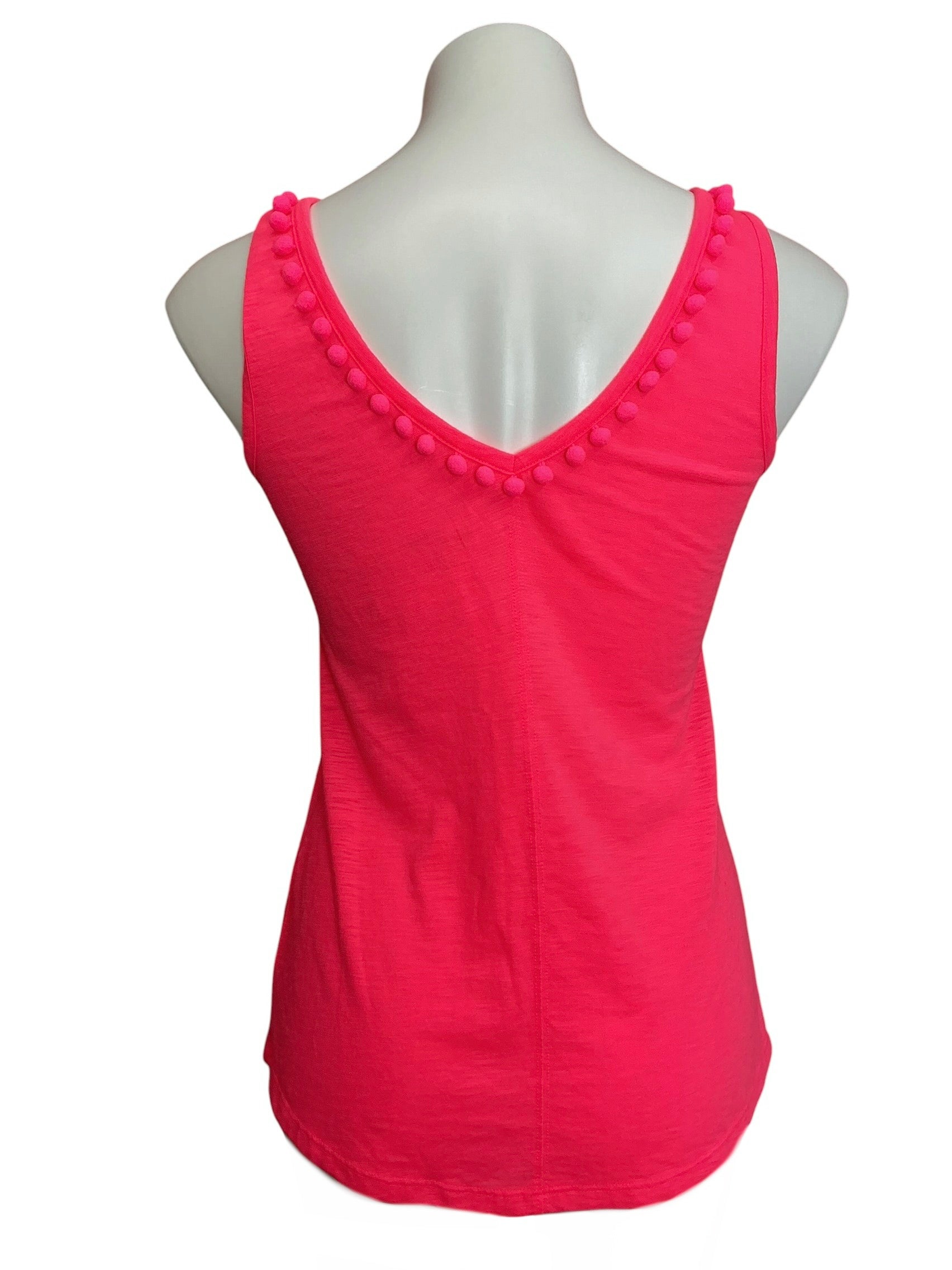 Lilly Pulitzer Gigi V Neck Top Love Potion Pink - Size XS