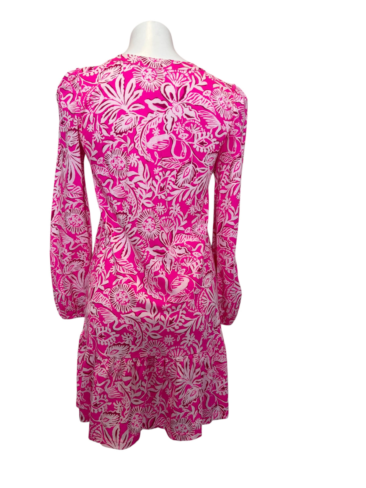 Lilly Pulitzer Alyssa Long Sleeve Dress Absolutely Flamazing - Size XS