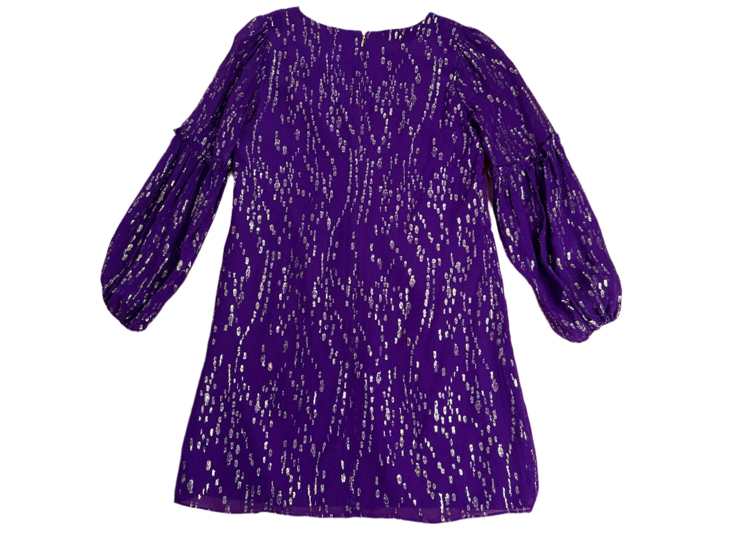 Lilly Pulitzer Cleme Silk Dress - Purple Perry Chiffon Gold - Size - 2
