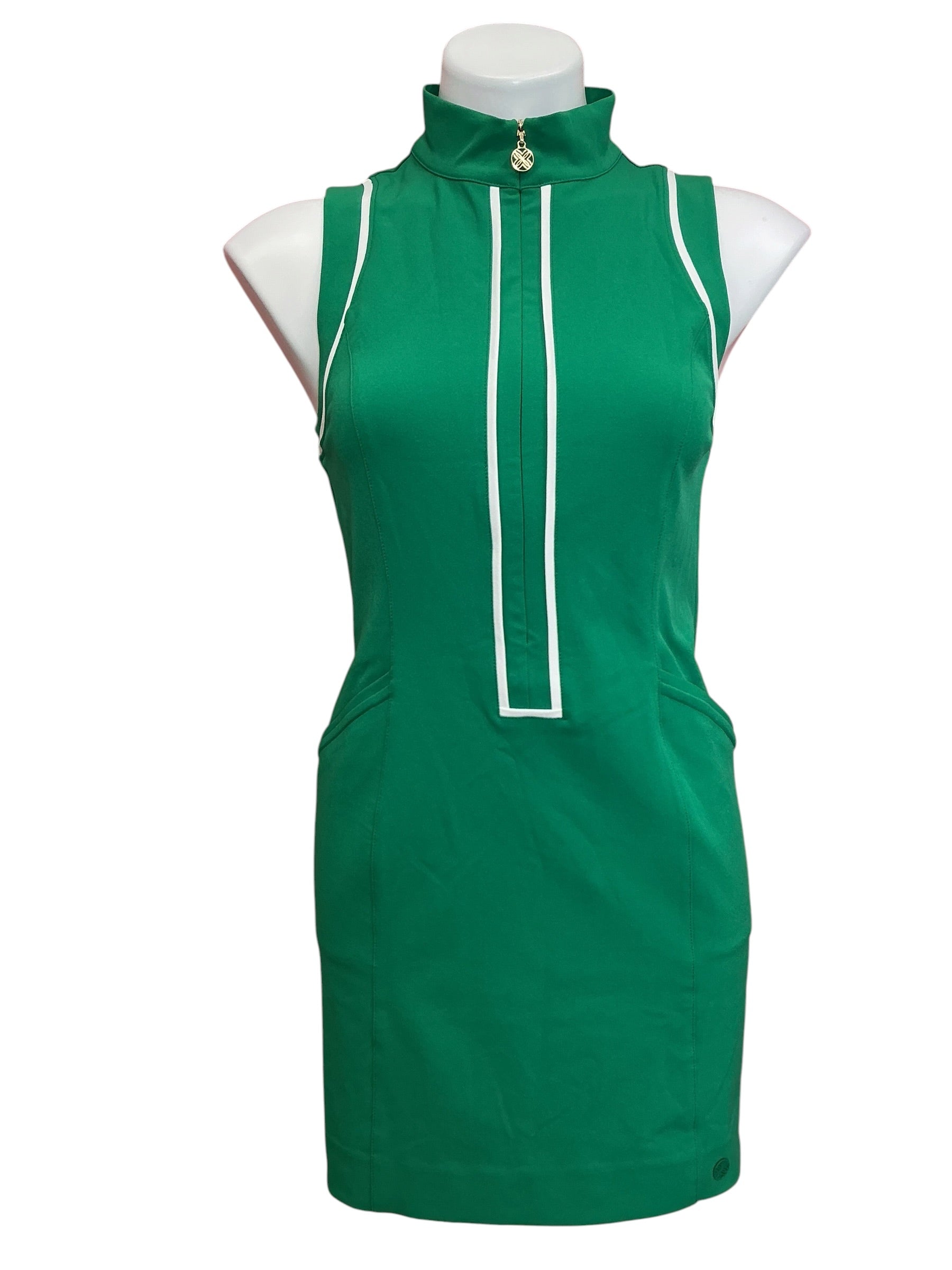 Lilly Pulitzer NWT Kathy Dress UPF 50+ Fiddle Leaf Green - Size 2