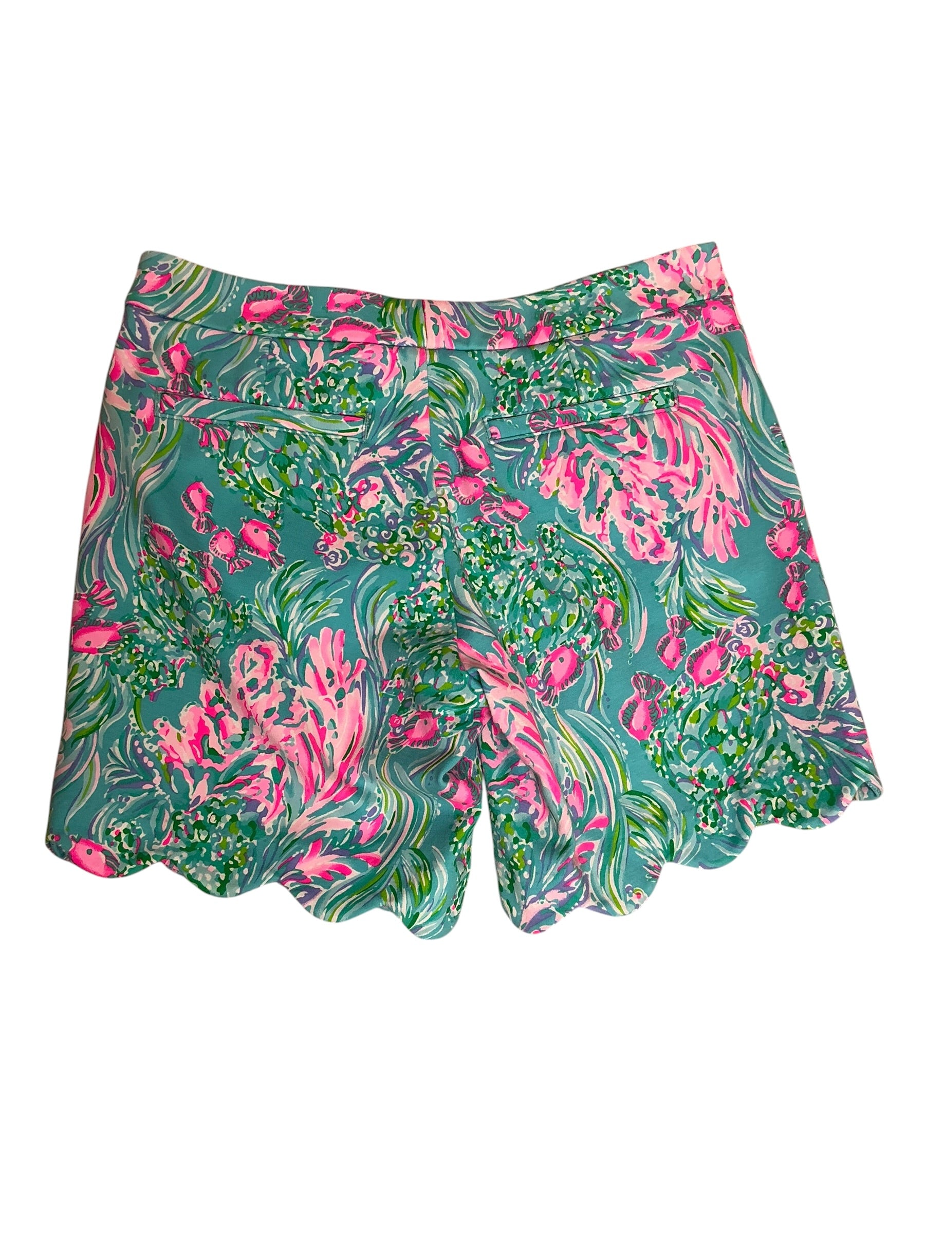 Lilly Pulitzer Buttercup Knit Short Amalfi Blue Best Fishes - Size 2
