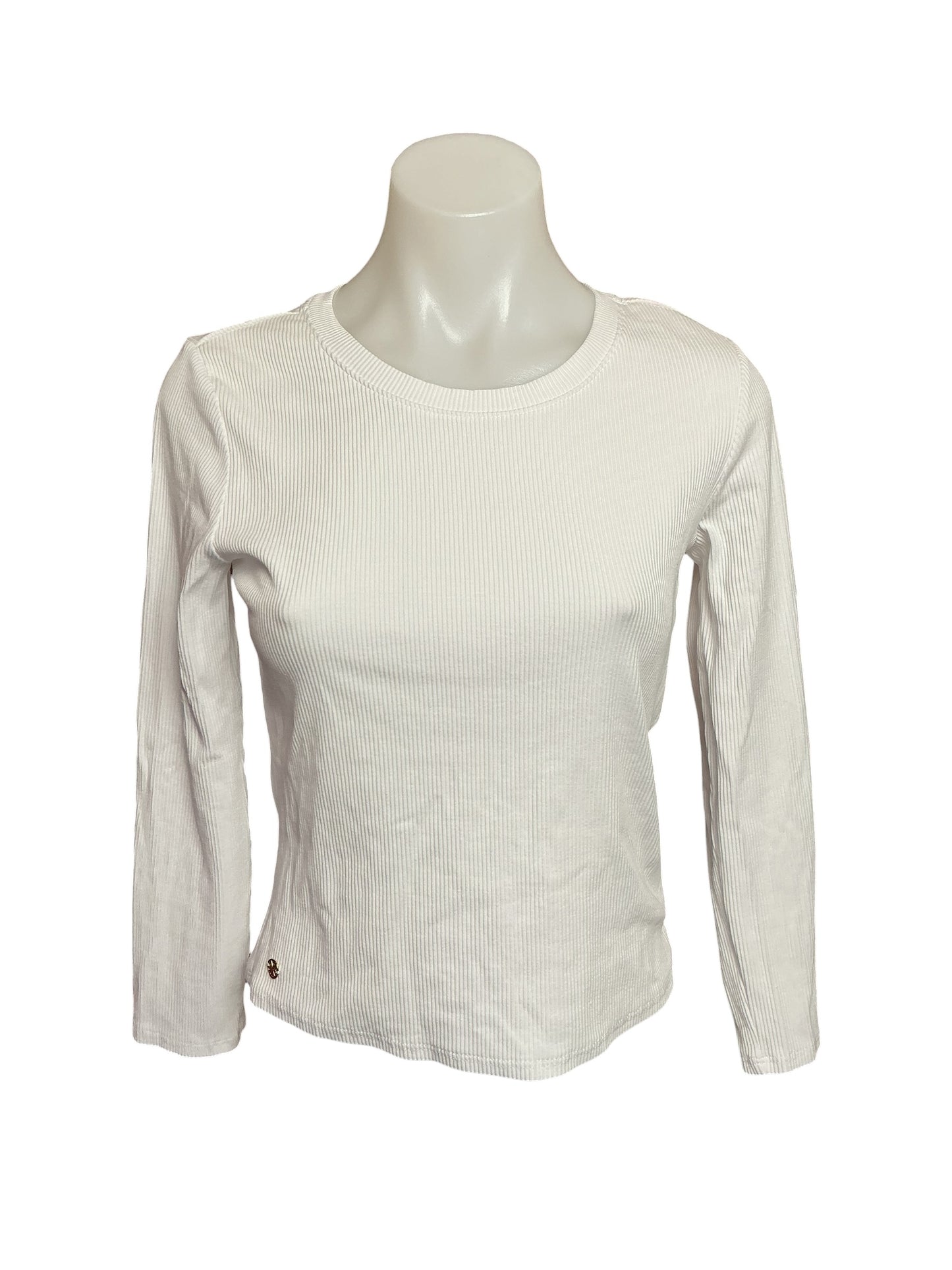 Lilly Pulitzer Westley Long Sleeve Tee - Resort White - Size S