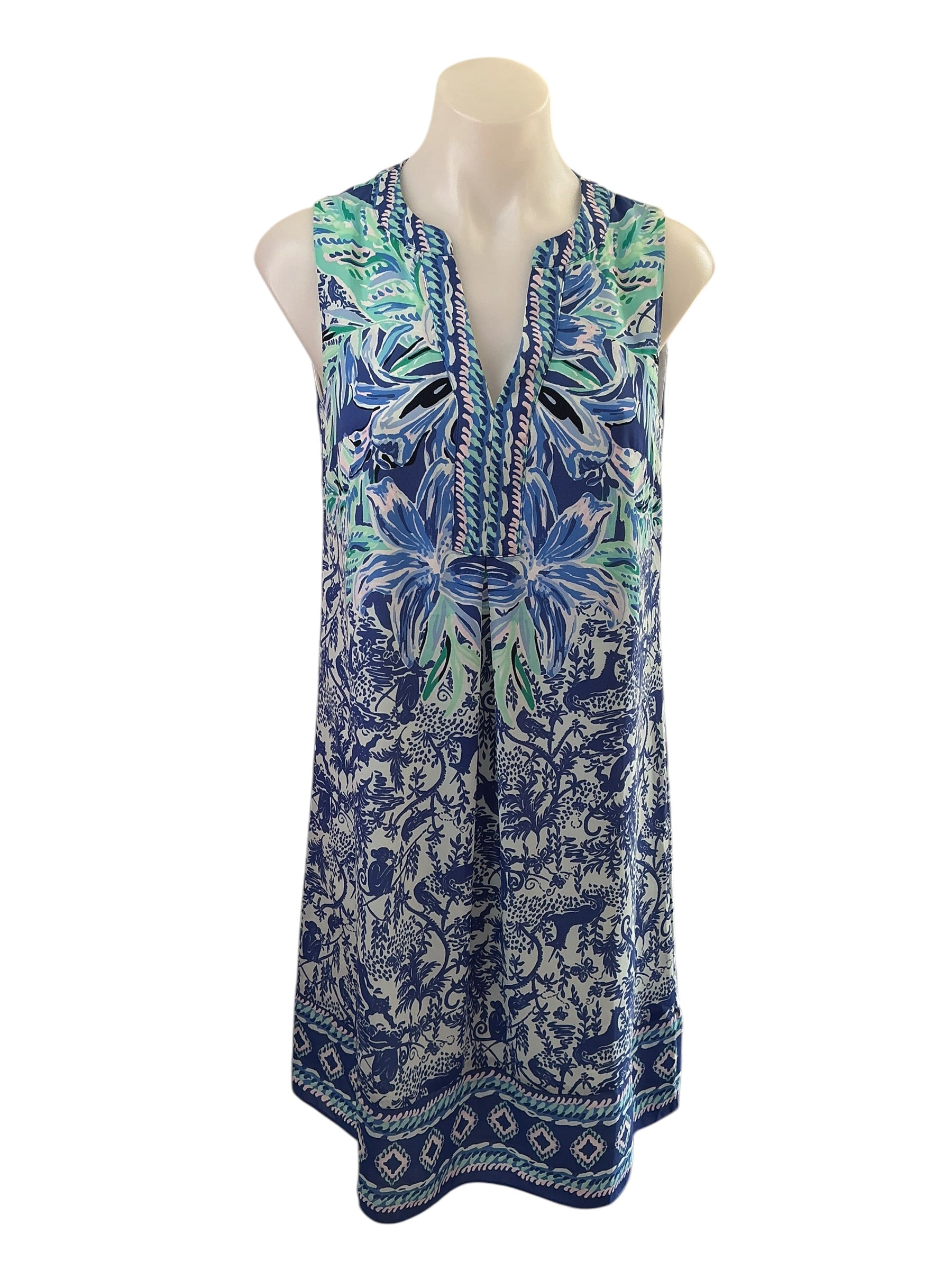 Lilly Pulitzer NWT Evah Shift - High Tide Navy Ready Set Gecko Engineered Dress - Size XS