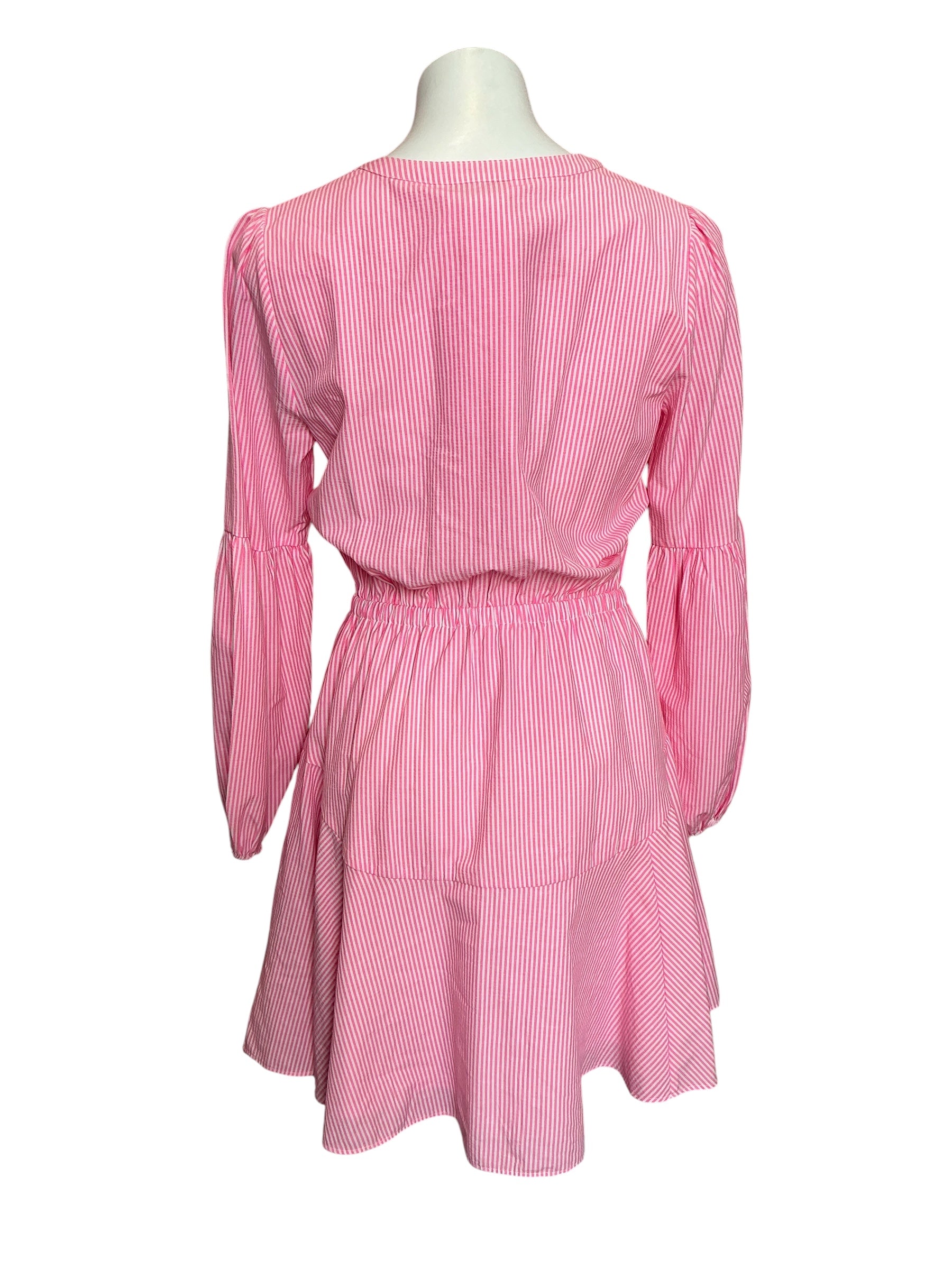 Lilly Pulitzer Carla Long Sleeve Striped Dress Roxie Pink Harbor Stripe - Size 4