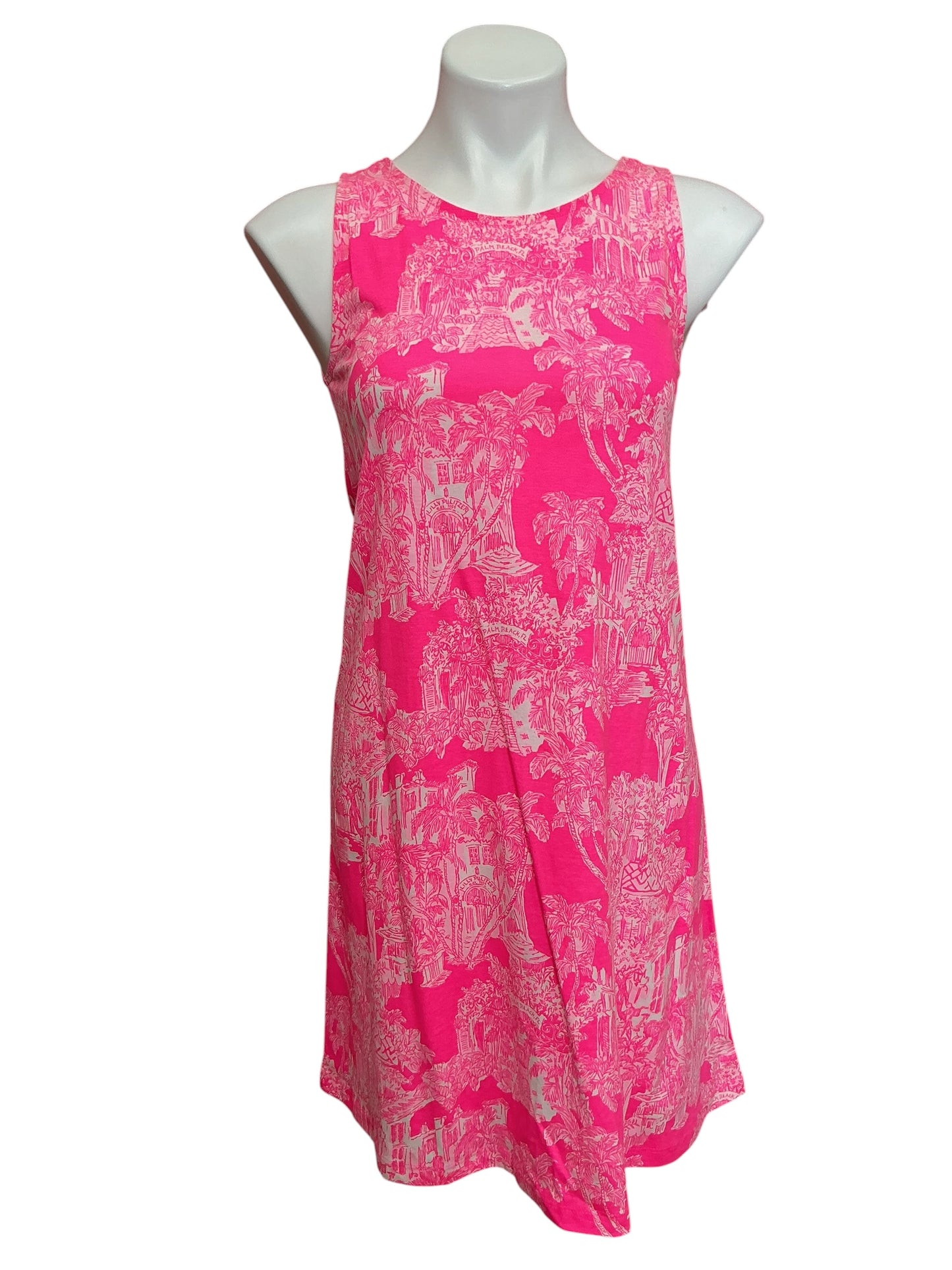 Lilly Pulitzer NWT Kristen Dress Roxie Pink PB Anniversary Toile - Size XS