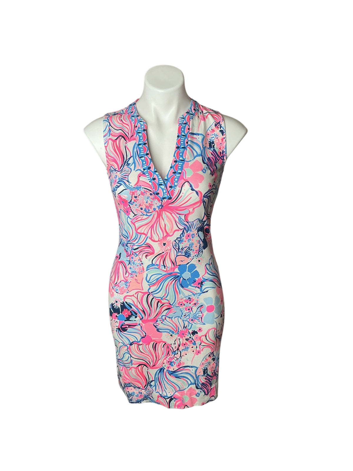 Lilly Pulitzer Camari Shift Dress Pink Make A Splash - Size XXS
