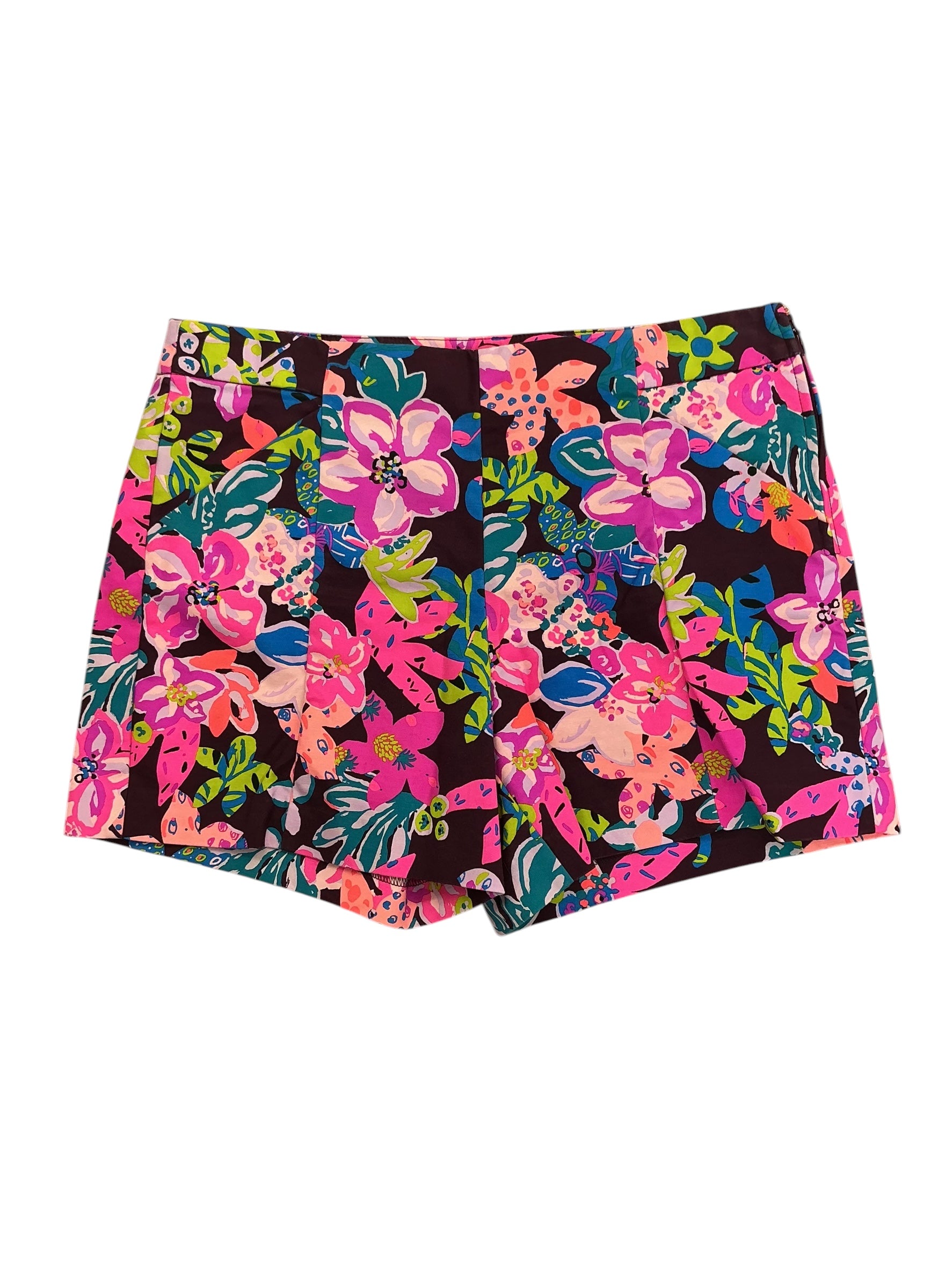 Lilly Pulitzer Arabeth Stretch Shorts Cherry Ganache Bohemian Garden - Size 10