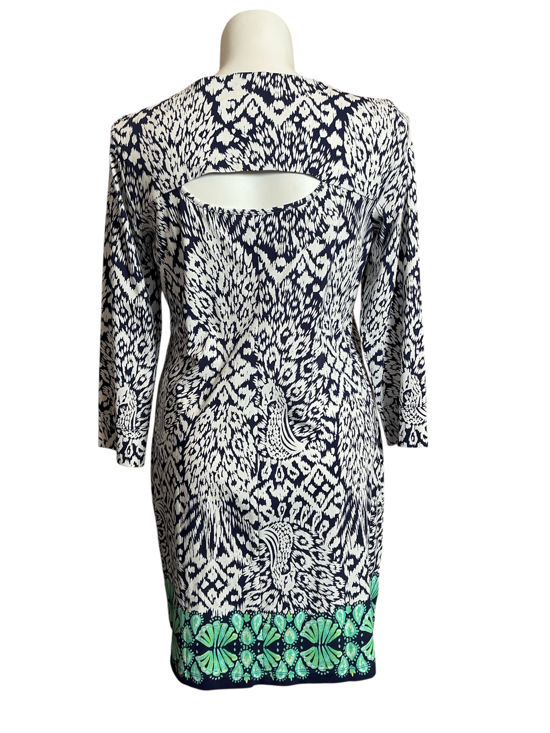 Lilly Pulitzer Hollee Dress Iris Blue Zanzibar Zoo - Size XL