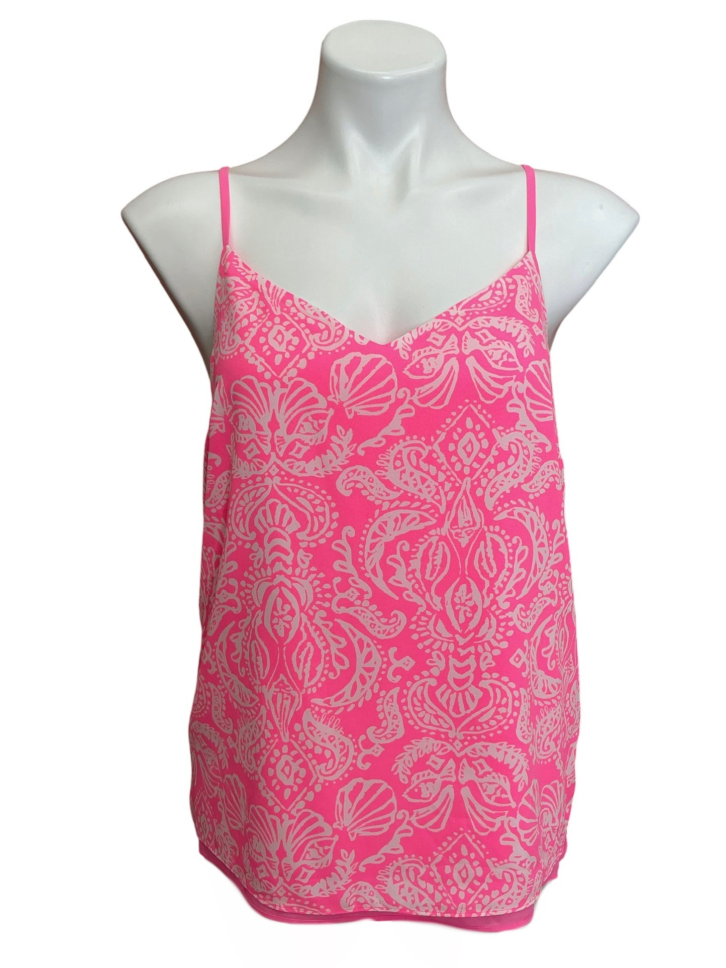 Lilly Pulitzer NWT Reversible Dusk Top Havana Pink Clawdia - Size M