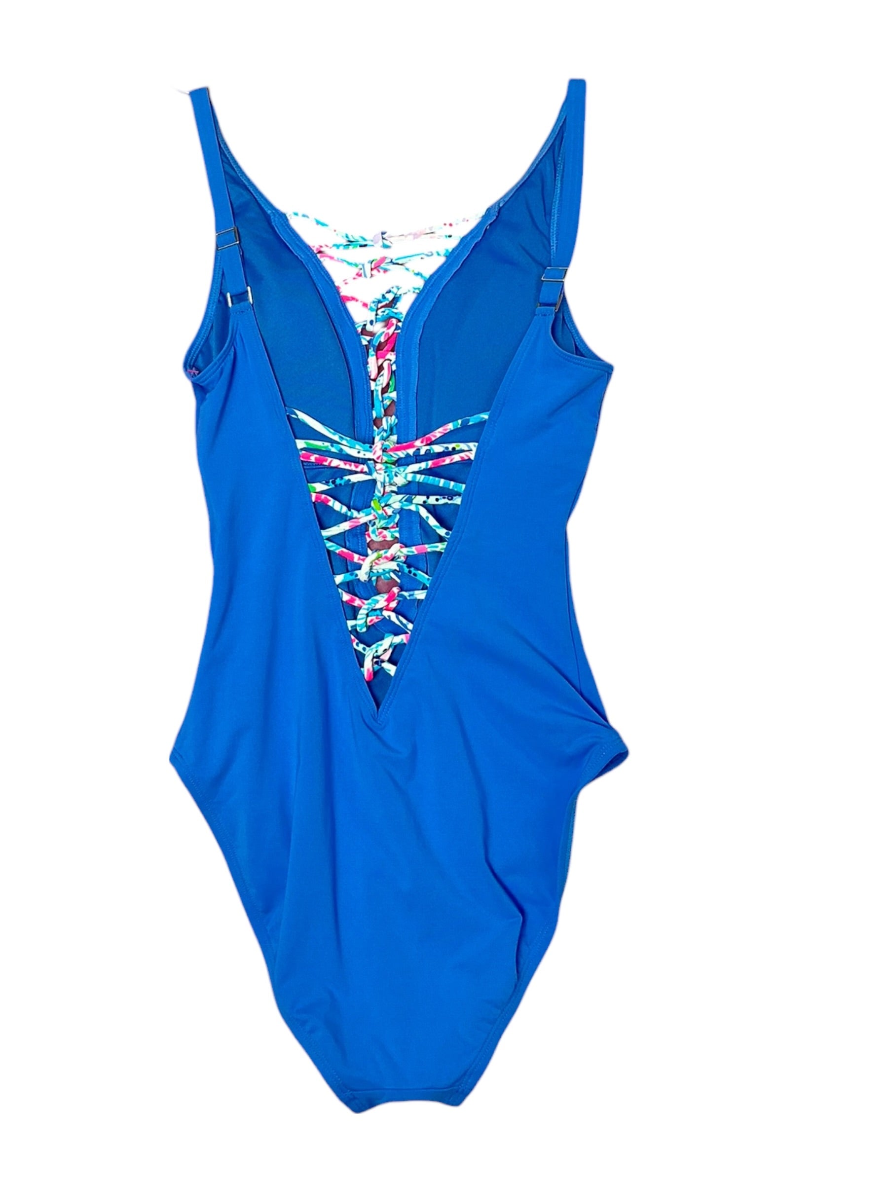 Lilly Pulitzer NWT Isle Lattice One Piece - Blue Haven - Size 4