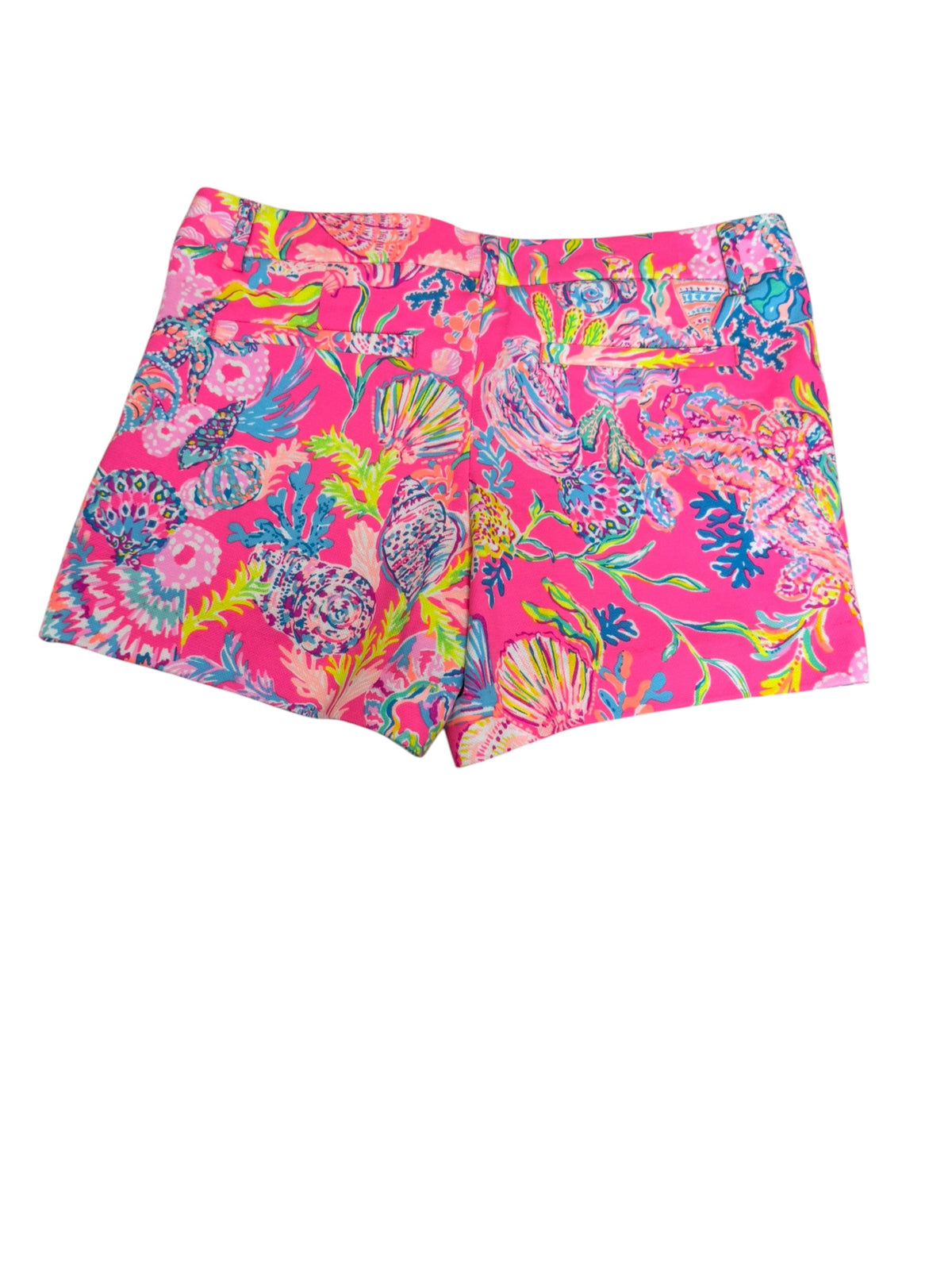 Lilly Pulitzer NWT Callahan Knit Short Pink Isle Shell Me Something Good - Size 2