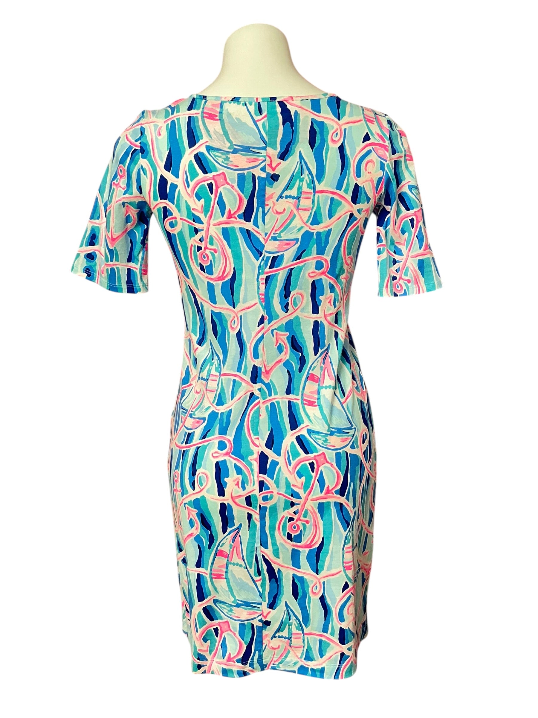 Lilly Pulitzer NWT - Gavyn Dress - Skim Blue Reel Nauti - Size XS