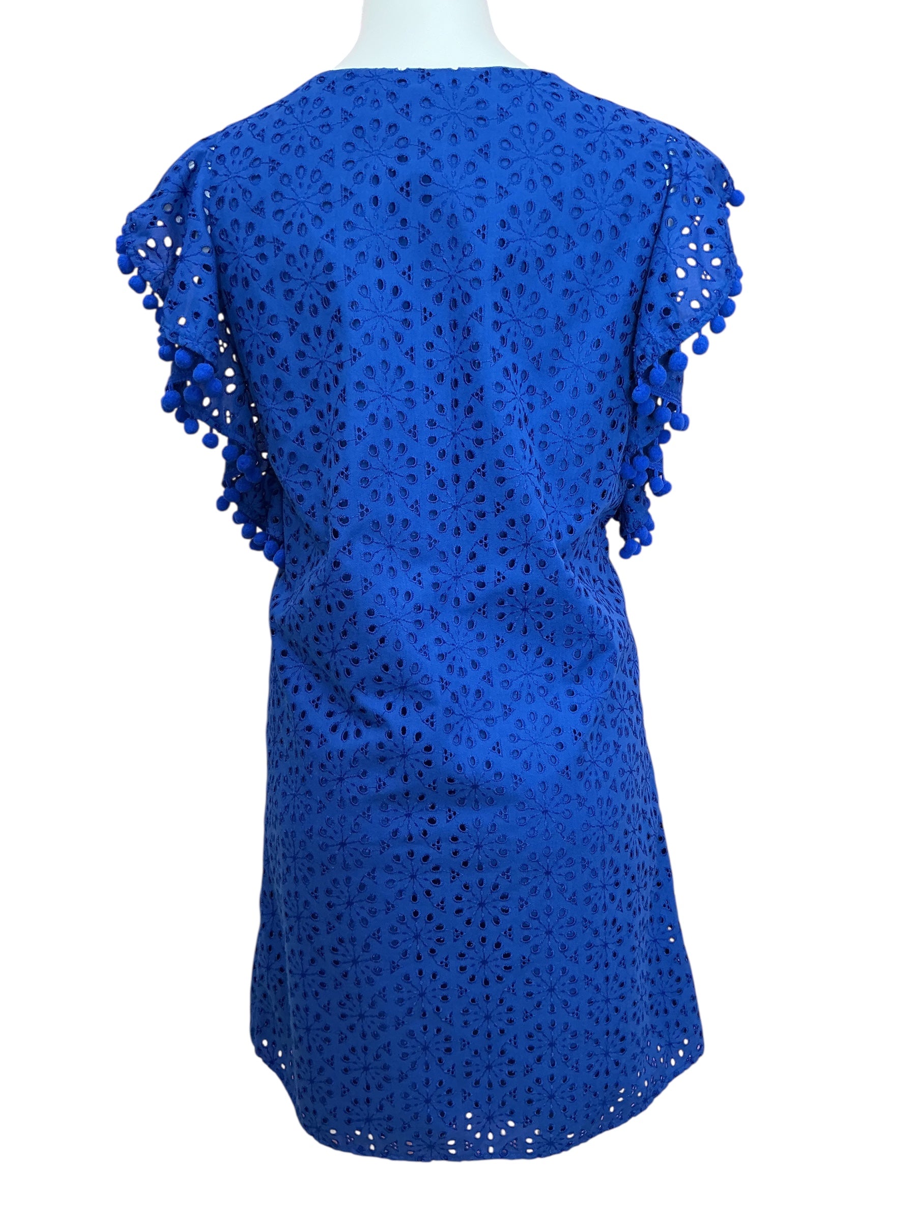 Lilly Pulitzer Astara Eyelet Dress Baha Blue Neon Sunburst Eyelet - Size XL