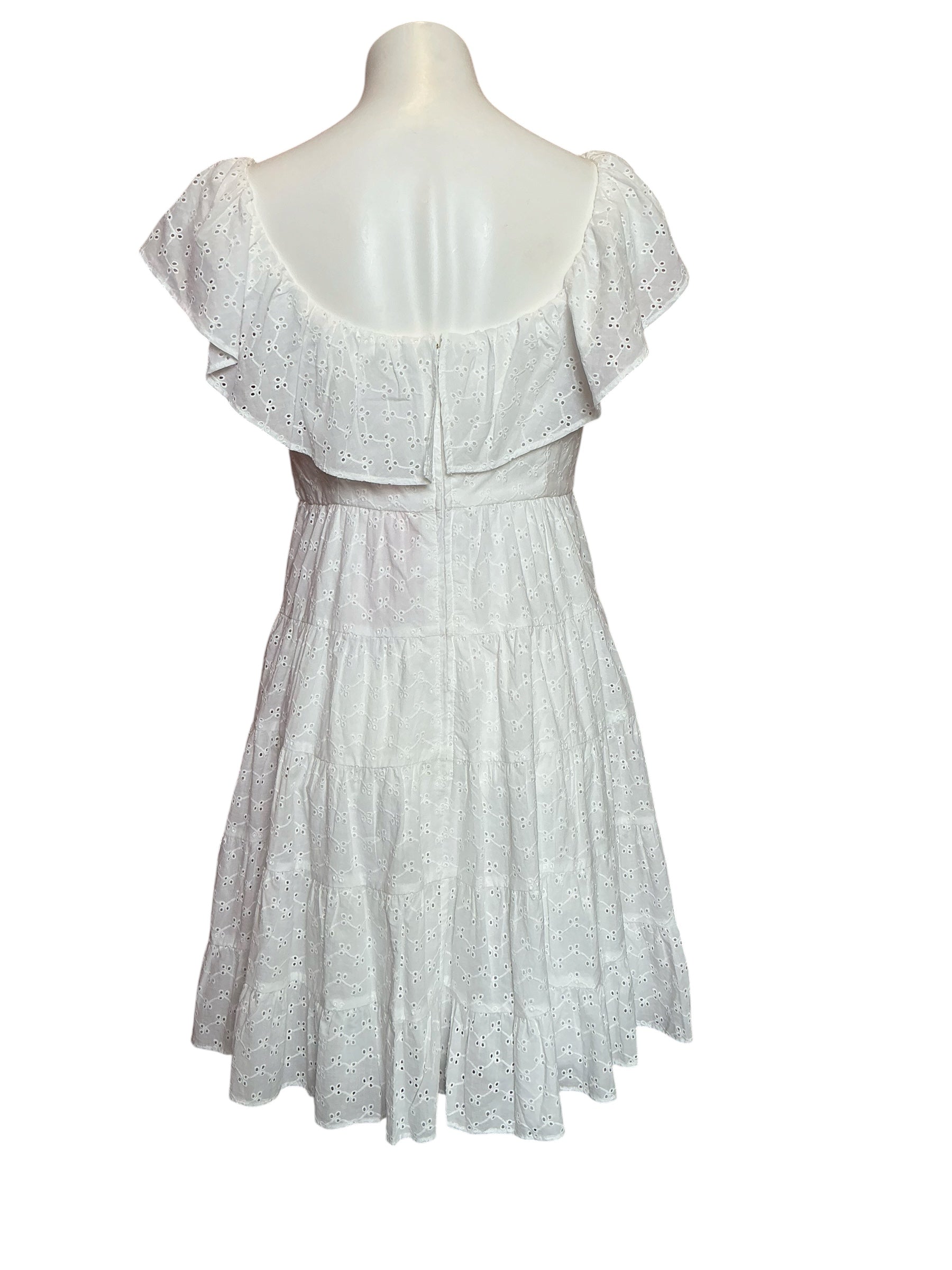 Lilly Pulitzer NWT Emie Dress Resort White Ditsy Vine Eyelet - Size 6