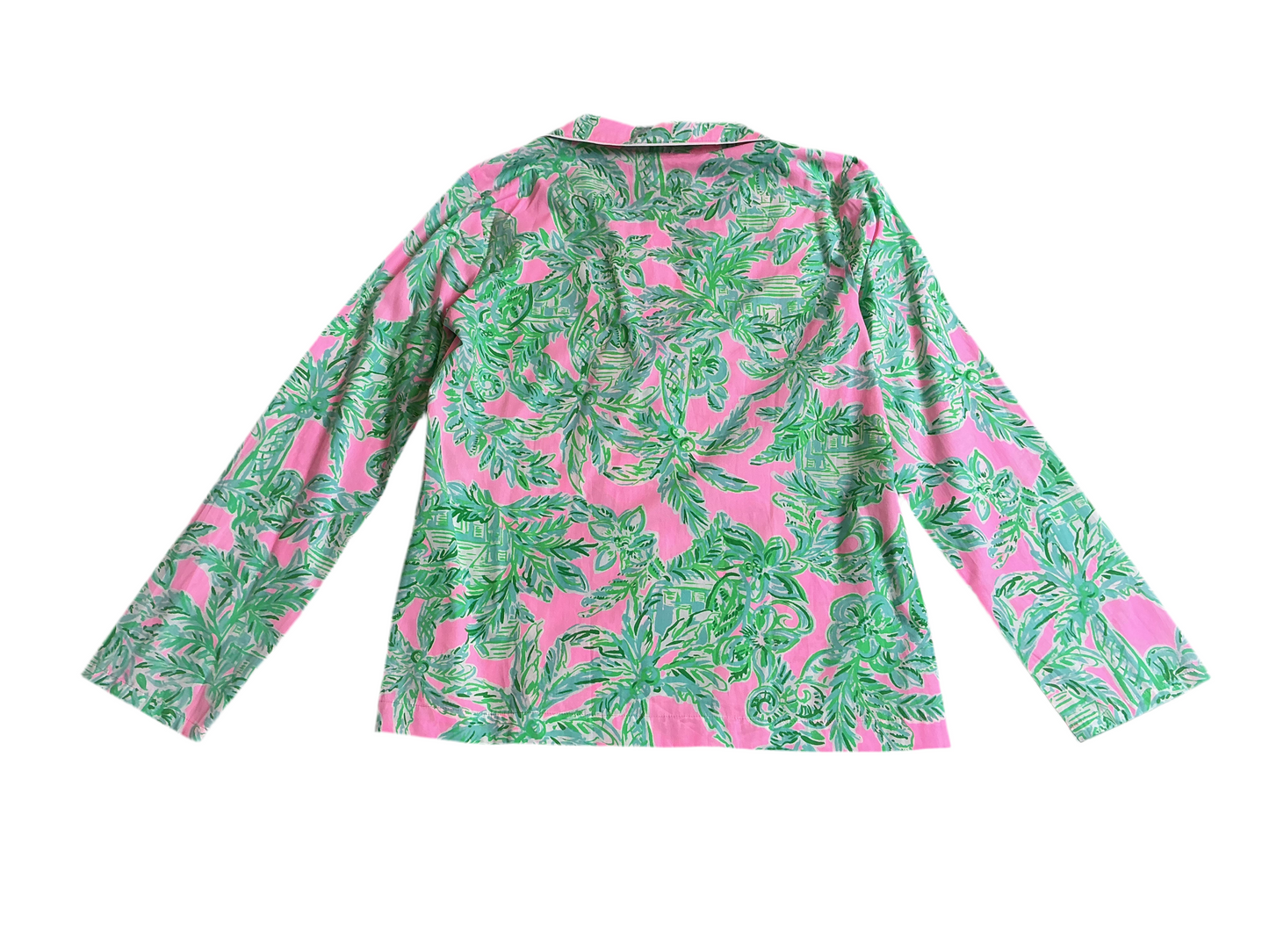 Lilly Pulitzer NWT - PJ Woven Top - Mandevilla B Pink Sand Paradise - Size S