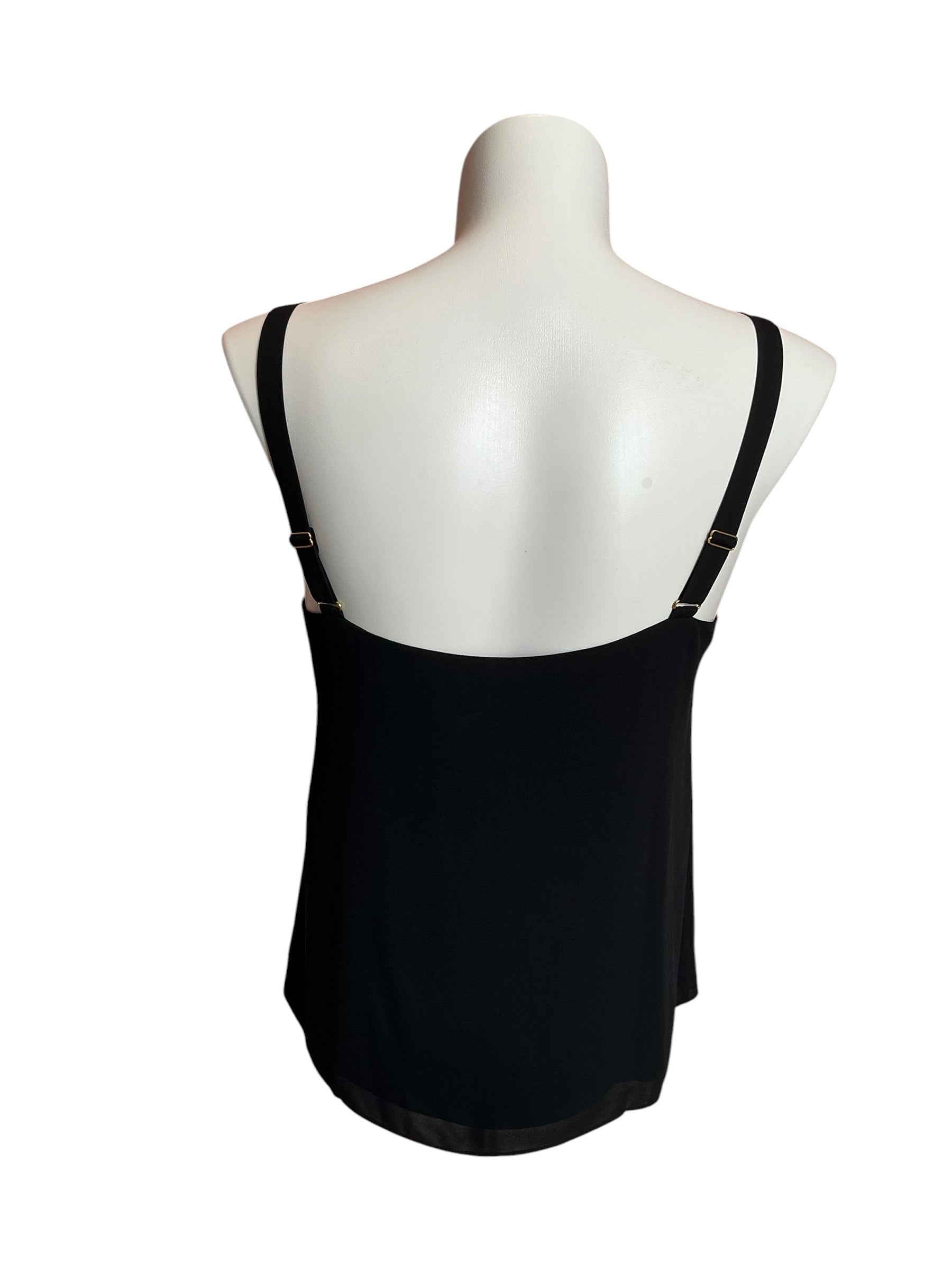 Lilly Pulitzer Dusk Silk Tank Top Onyx - Size L