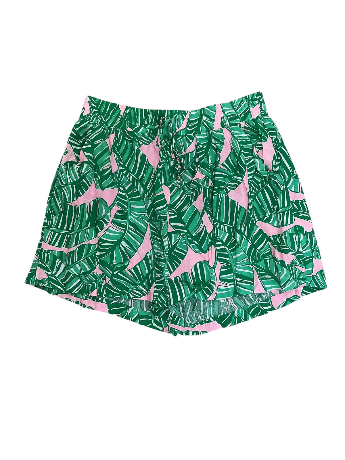 Lilly Pulitzer Riv Cover-Up Shorts Conch Shell Pink Let's Go Bananas - Size M