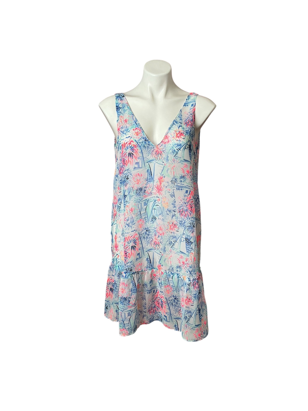 Lilly Pulitzer Saline Cover-Up Sea to Shining Sea - Size S