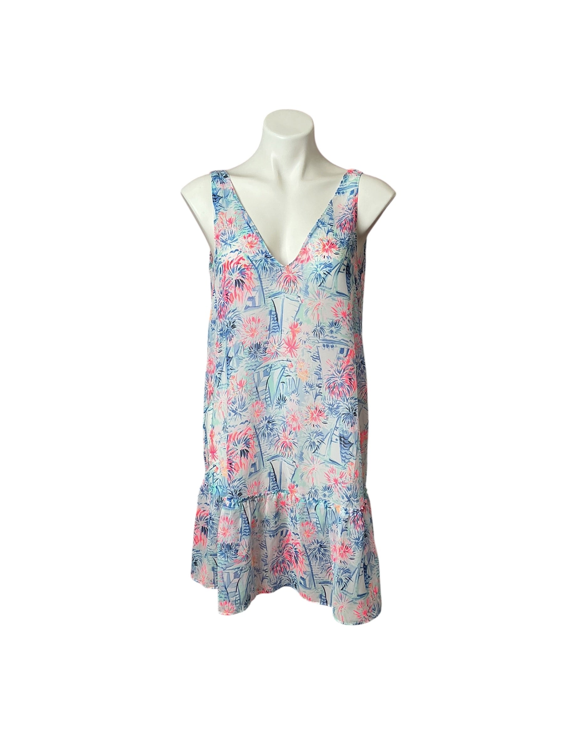 Lilly Pulitzer Saline Cover-Up Sea to Shining Sea - Size S