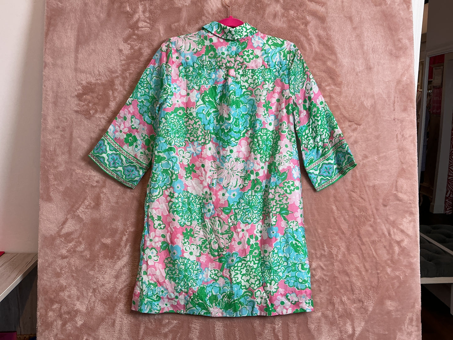 Lilly Pulitzer NWT Daphnie Tunic Dress Multi Plumes In Bloom Engine - Size 00