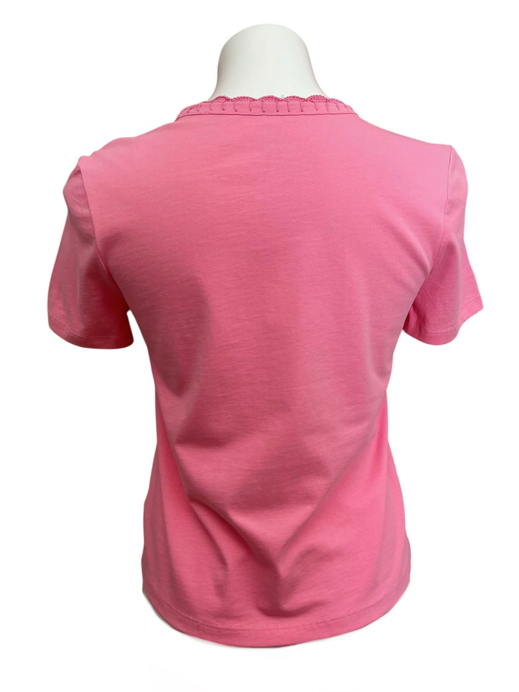 Lilly Pulitzer NWT Clairmont Crochet Trim Top Rousseau Pink - Size XS