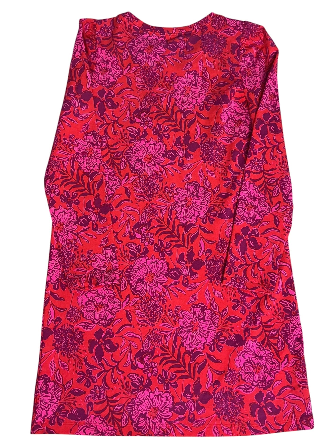 Lilly Pulitzer NWT Girls Mini Jansen Dress Amaryllis Red Secret Hideaway - Size XL(12-14)