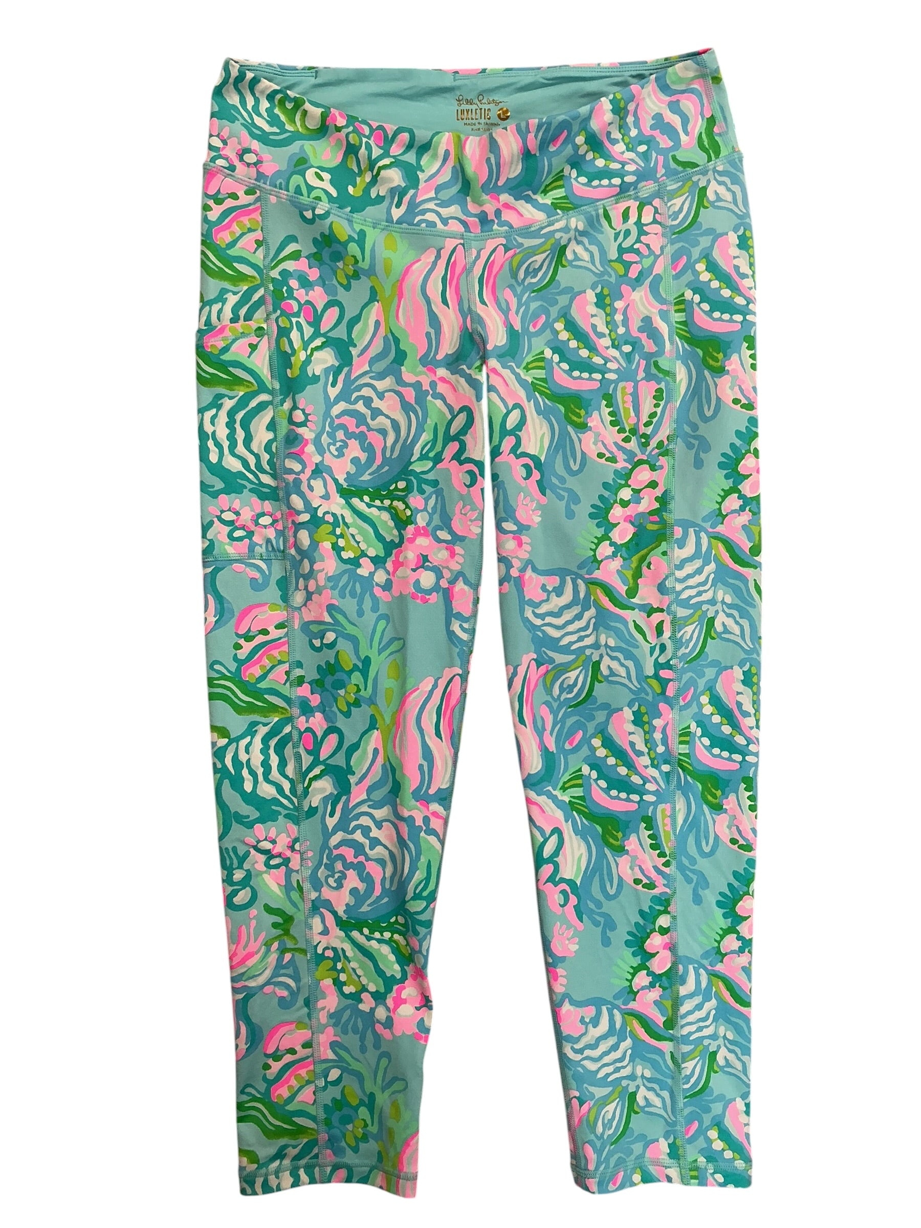 Lilly Pulitzer Luxletic Weekender Cropped Leggings A Jungle In Here - Size L