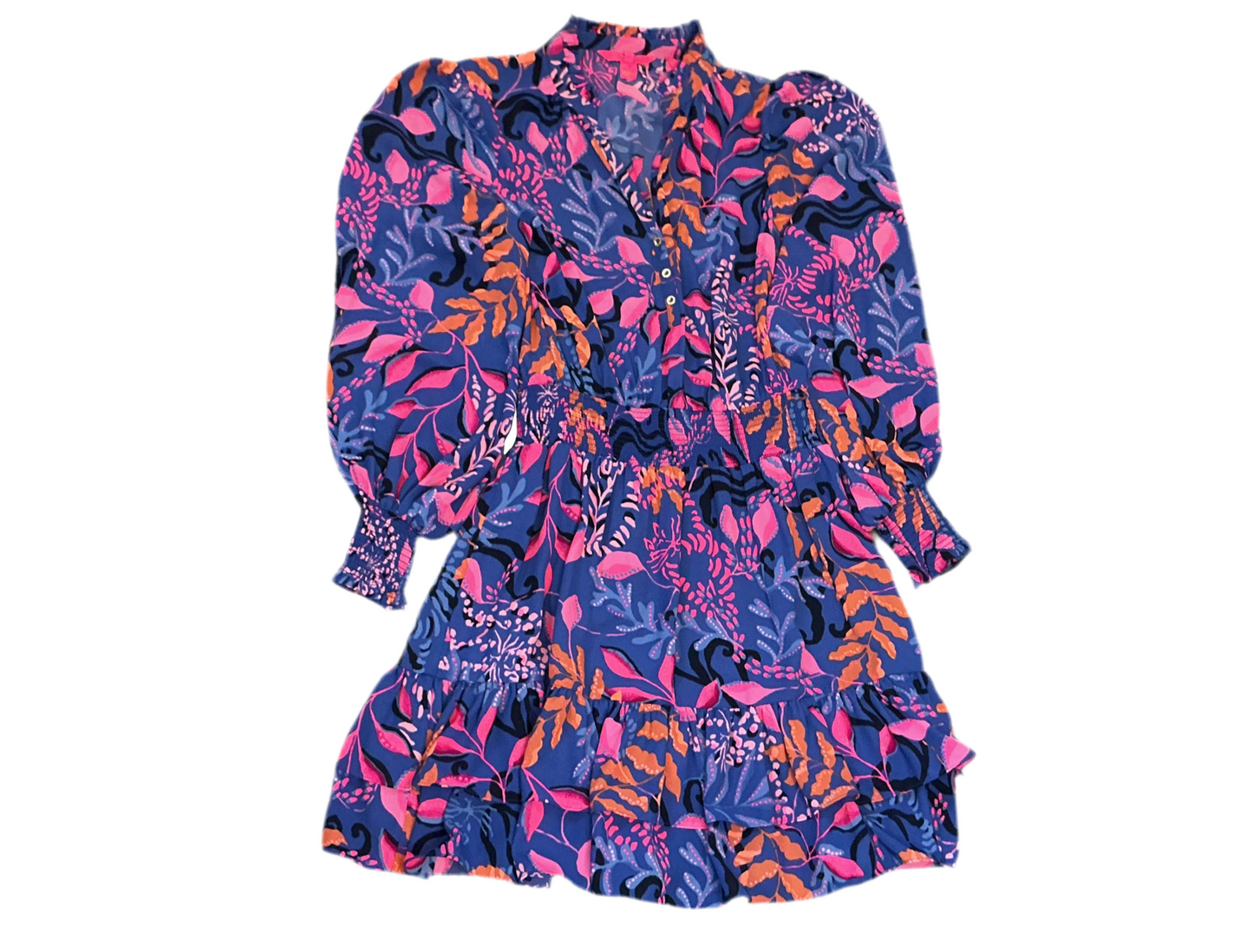 Lilly Pulitzer NWT - Shilah Long Sleeve Dre - Borealis Blue Absolute Perfection - Size 8