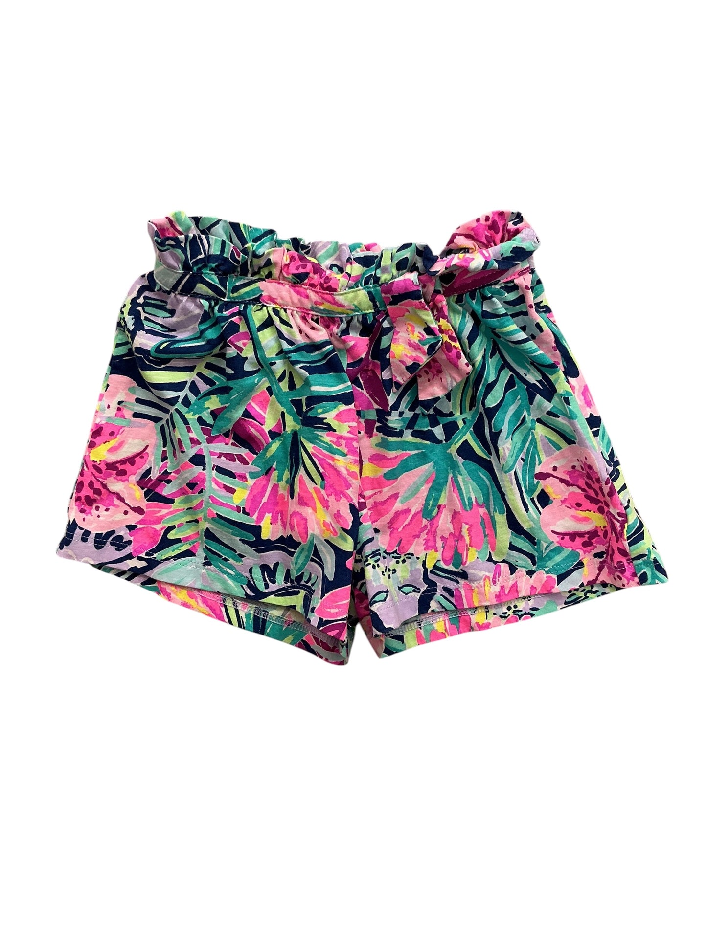 Lilly Pulitzer Kids Girls Jenesis Shorts Pelican Pink Coconut Row - Size XS 2-3