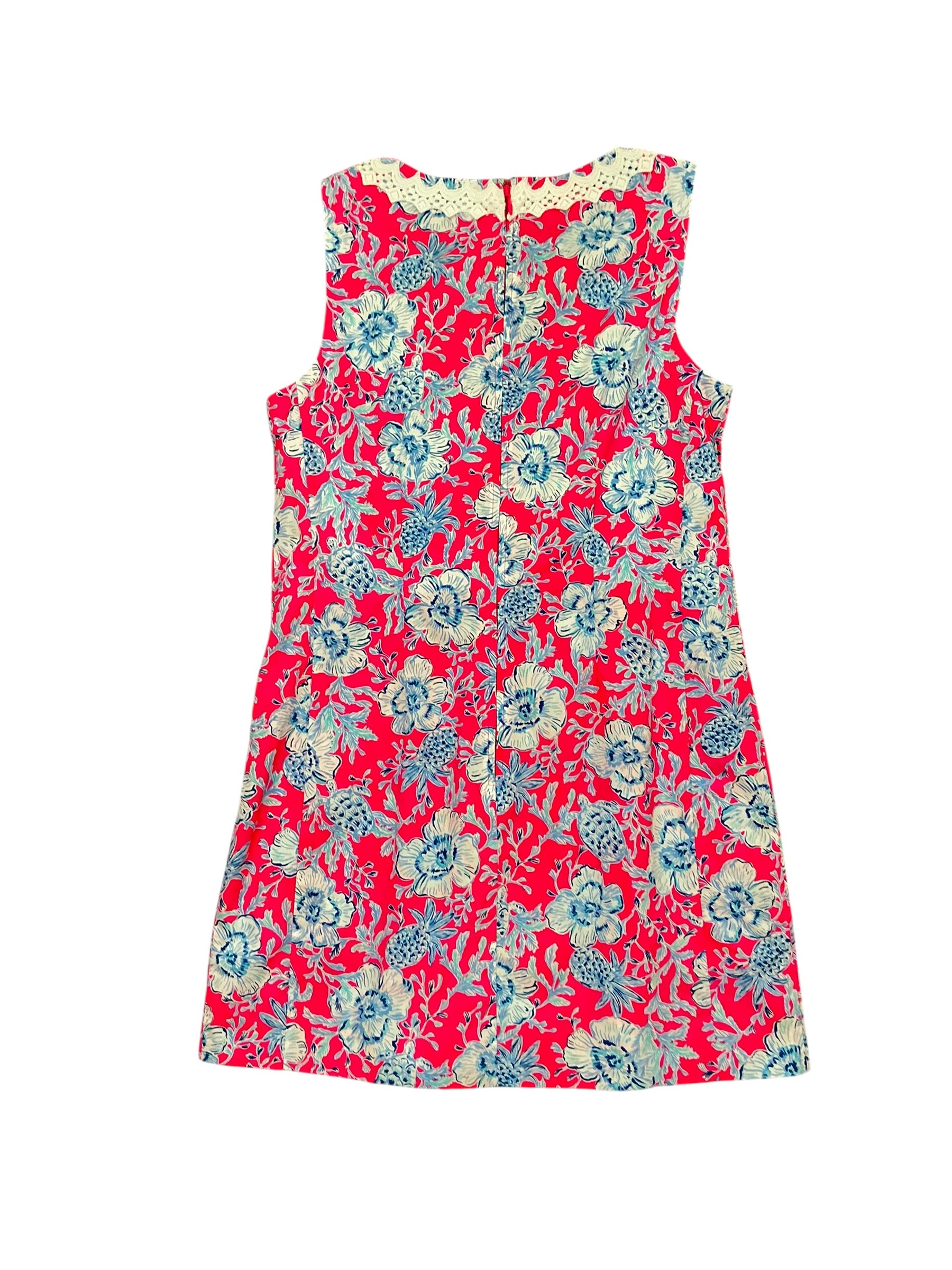 Lilly Pulitzer Ginge Shift Romper - Roxie Pink Wave N Sea - Size 6