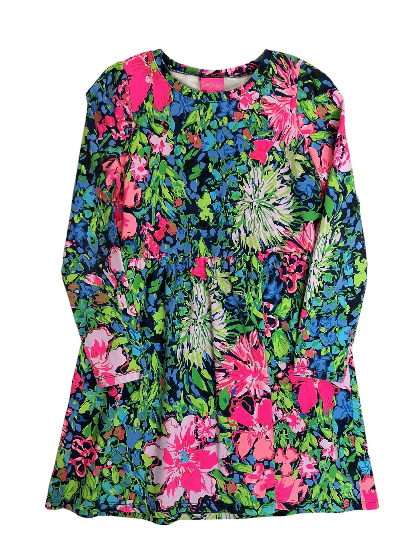 Lilly Pulitzer Kids Girls Mini Teigen Dress Festive Fantasy - Size XL