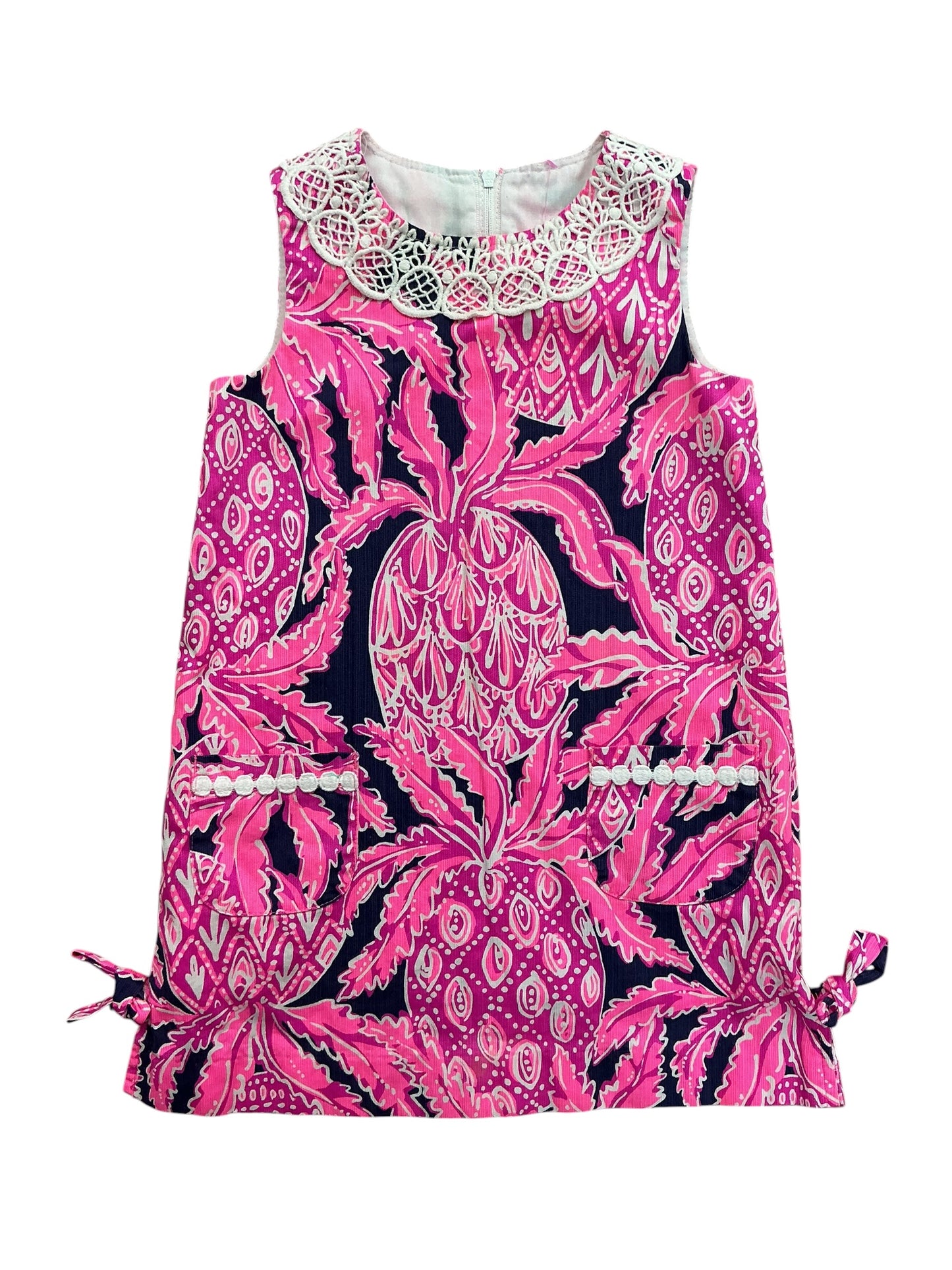 Lilly Pulitzer Kids Girls Little Lilly Classic Shift Dress Coco Safari - Size 5