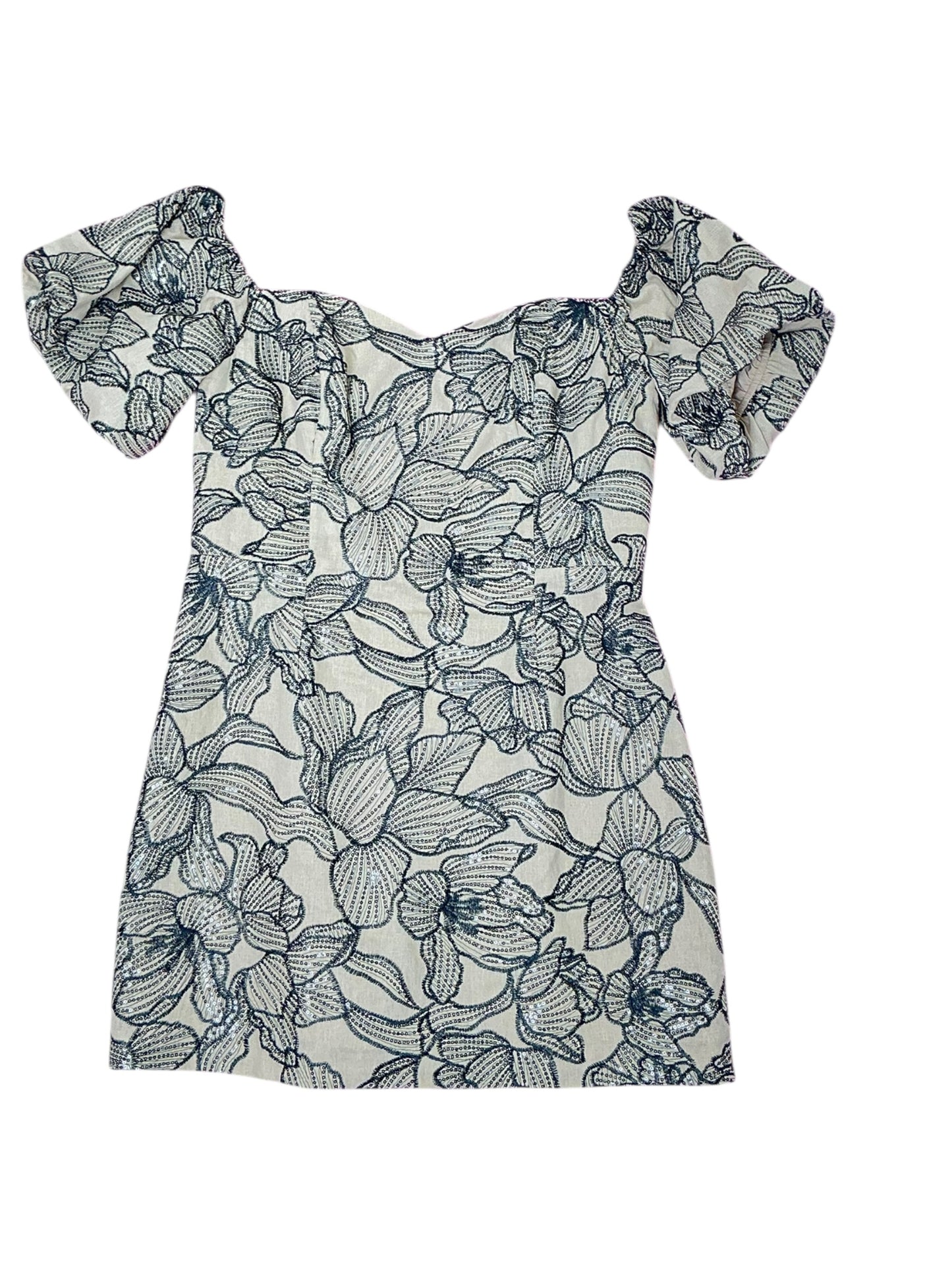 Lilly Pulitzer Nanci Skirted Romper - Wicker Tan Embroidered Sequin - Size 12