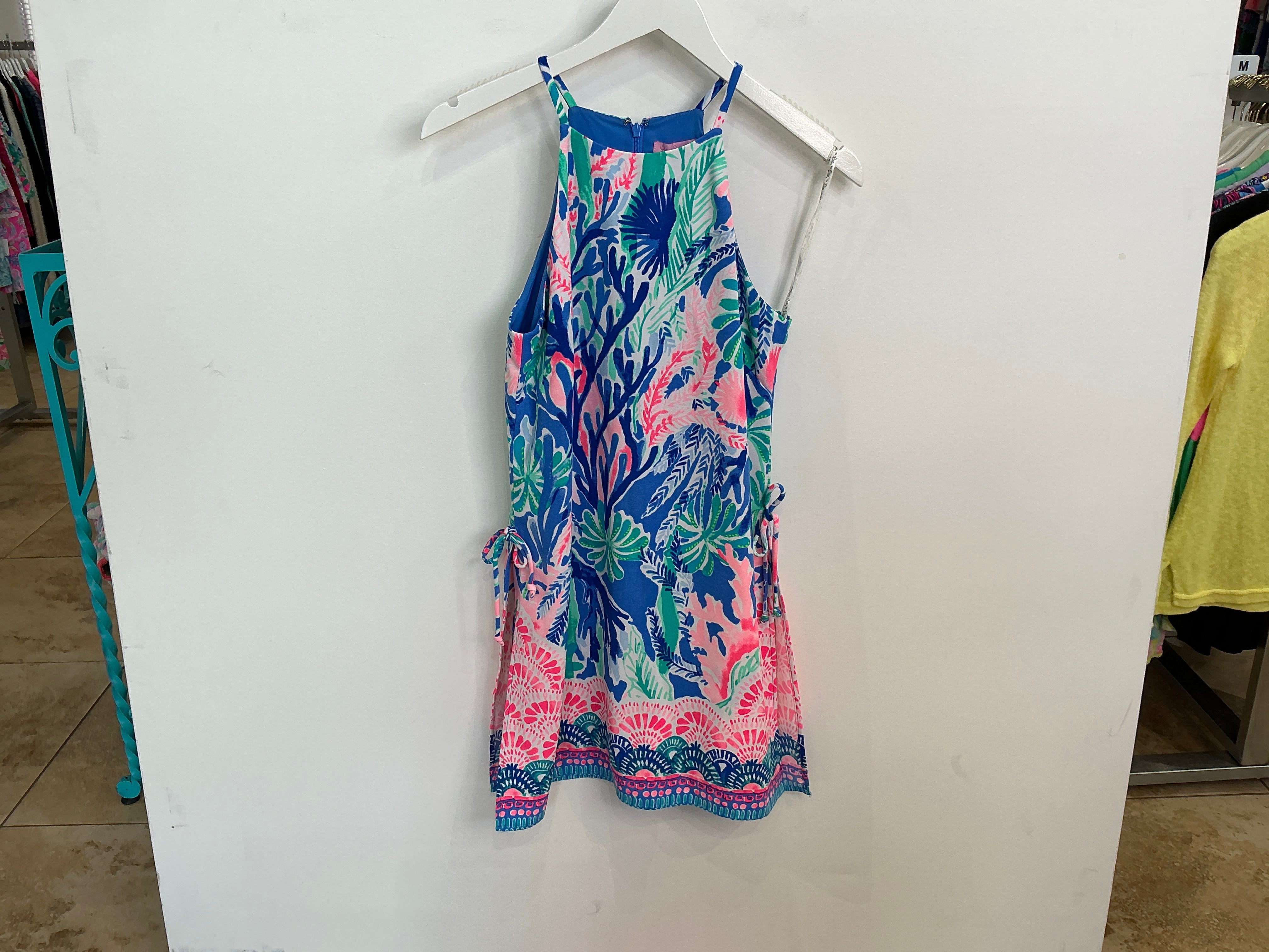 Lilly Pulitzer Pearl Romper Jet Stream Engineered Rom - Size 0