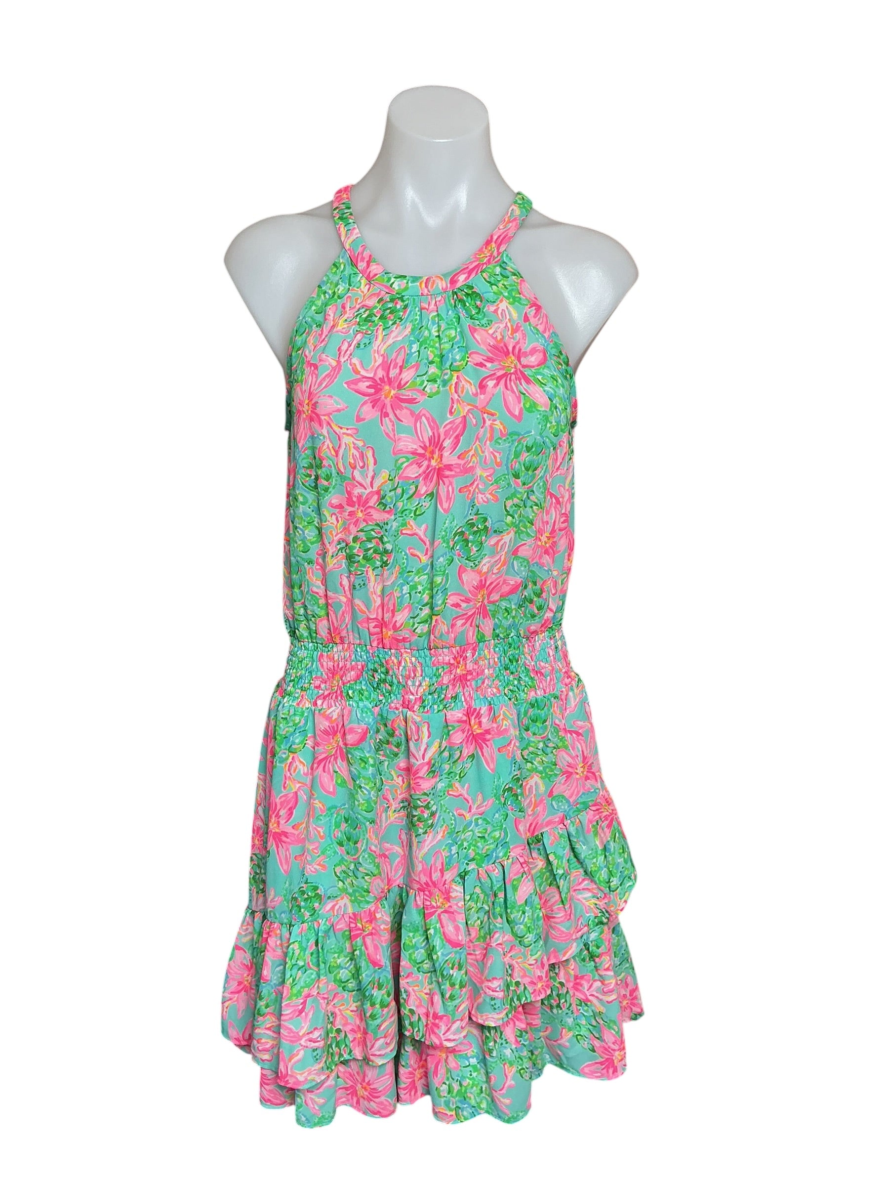 Lilly Pulitzer Pamelyn Dress - Surf Blue So Shellegant - Size 4