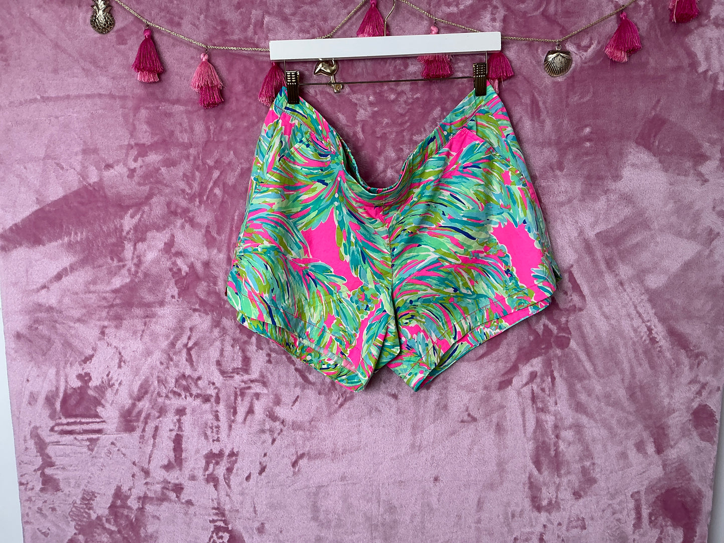 Lilly Pulitzer Short NWT - Ocean View Short - Raz Berry - Shady Lady - Size XL