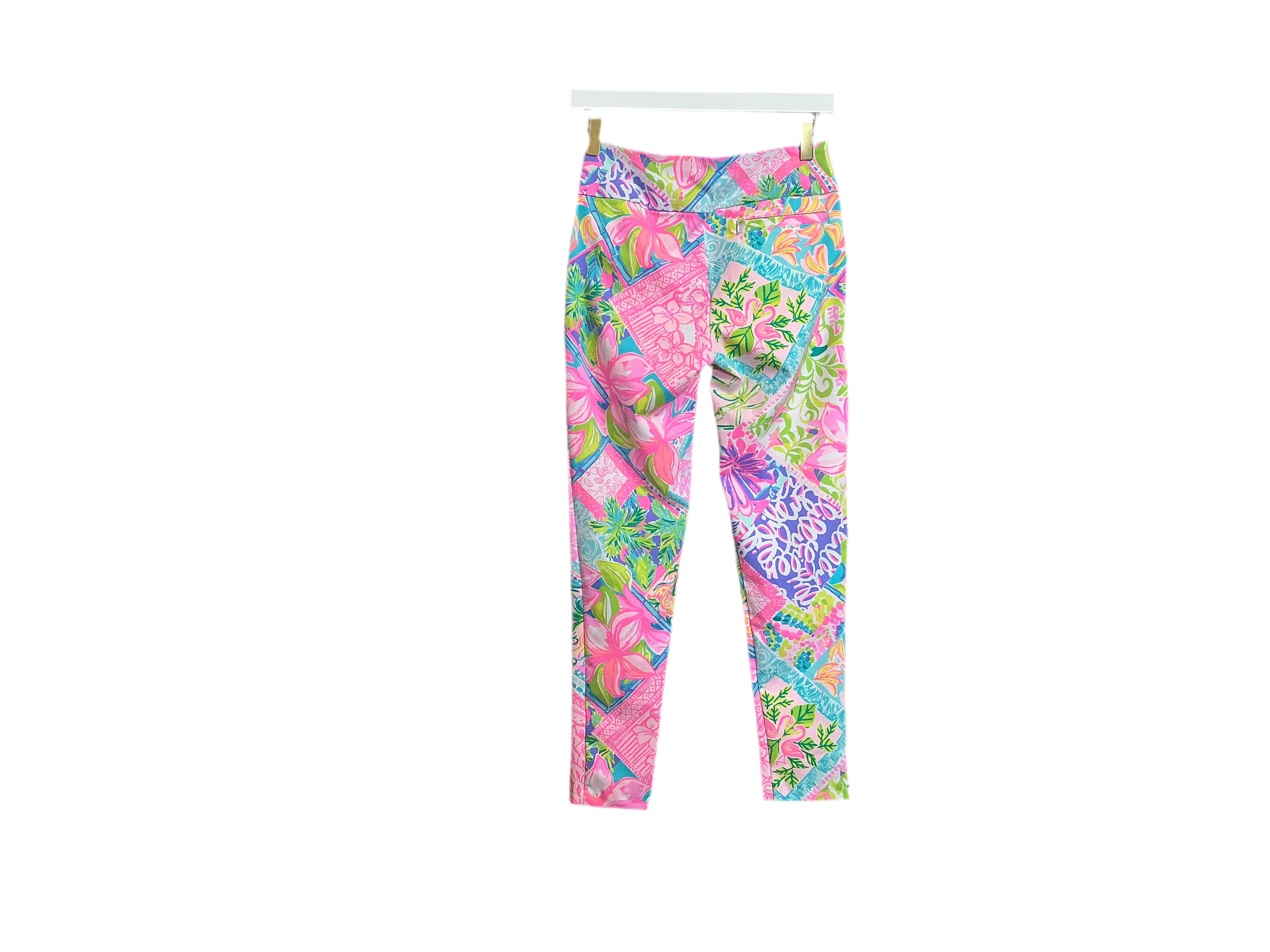 Lilly Pulitzer NWT Corso Pant UPF 50+ Block Party Gulf - Size 0