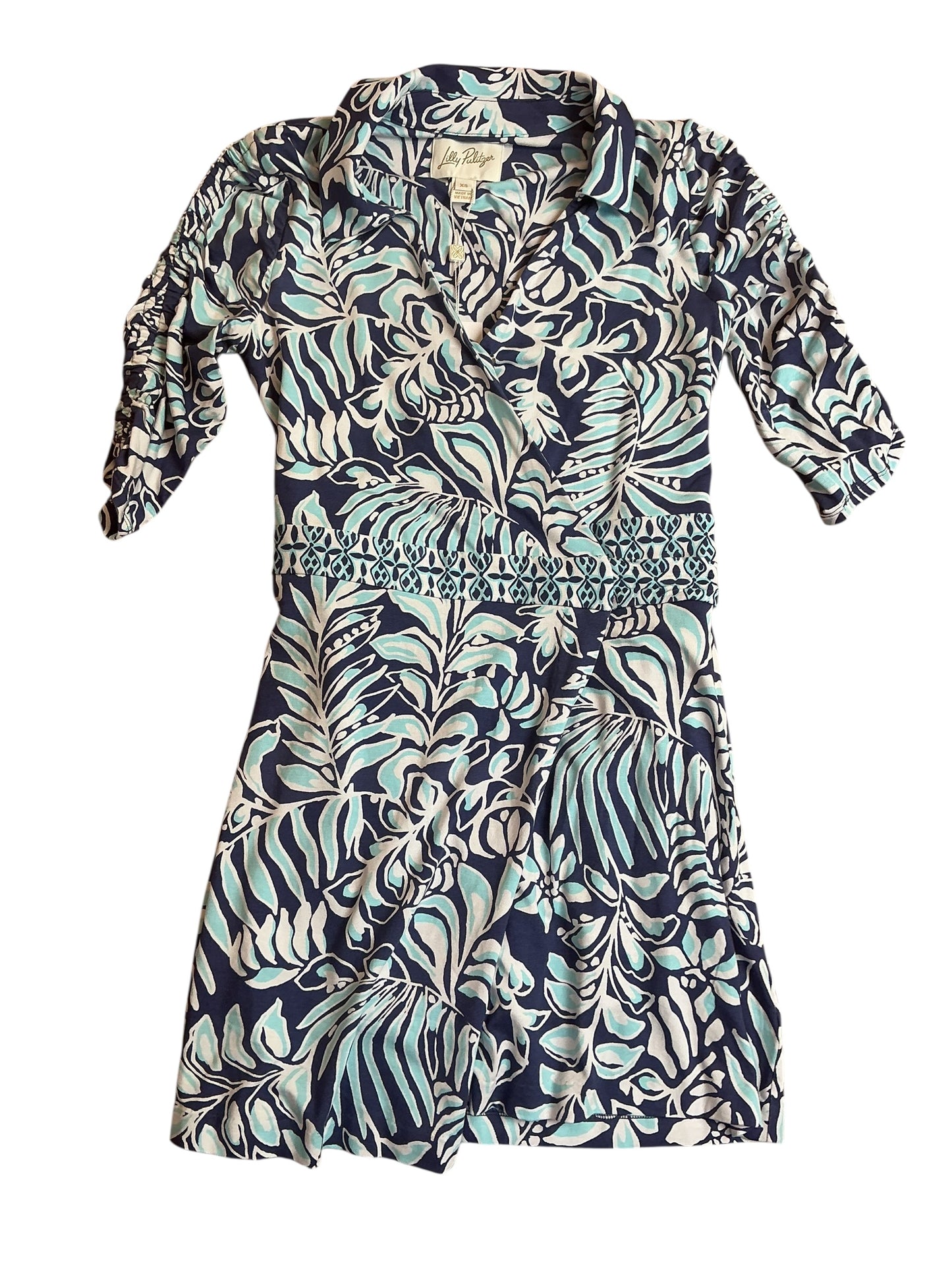 Lilly Pulitzer NWT Ibby Skirted Romper Sapphire Pool Summer Shorelines - Size XS
