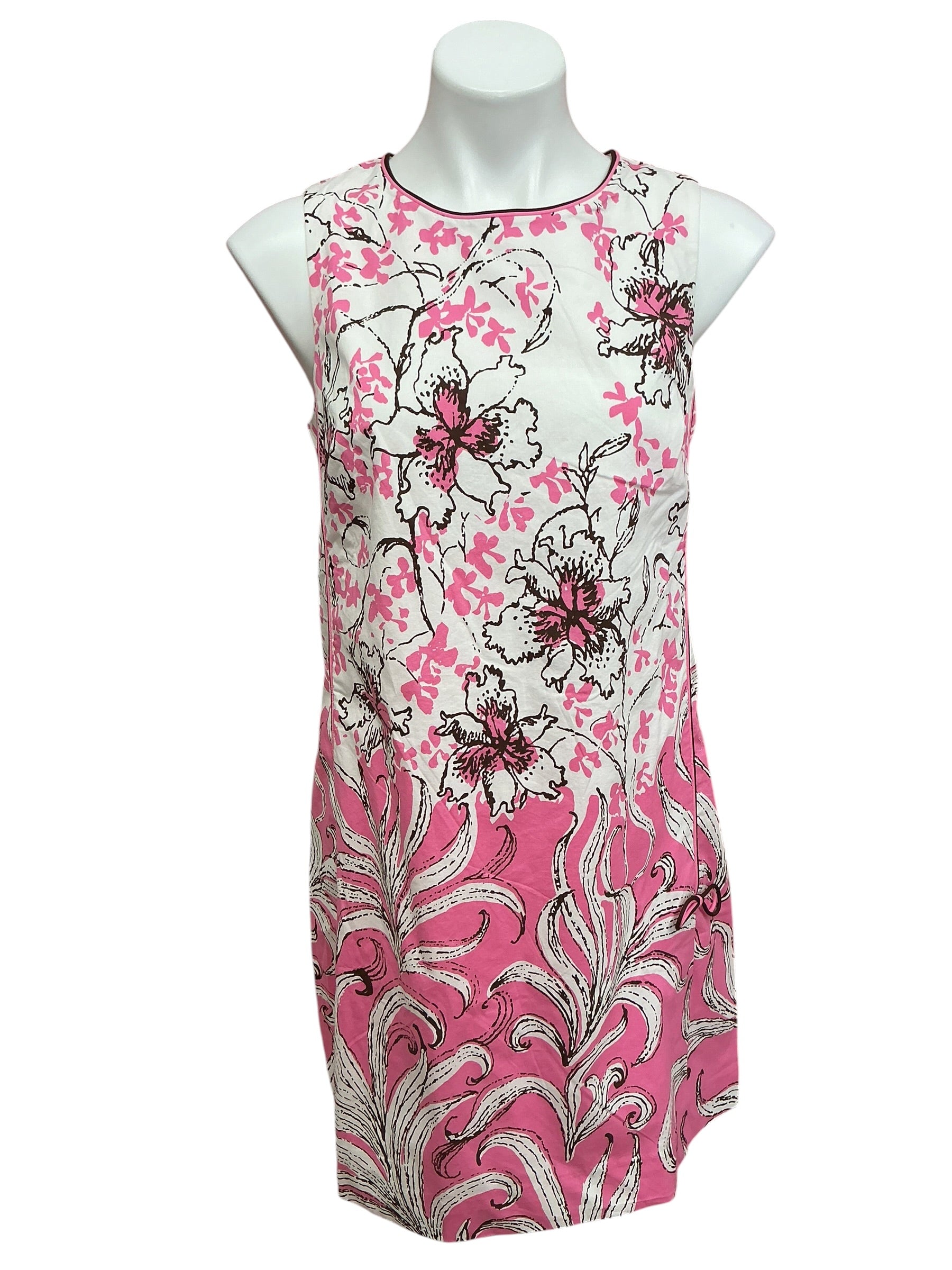 Lilly Pulitzer NWT Ettie Stretch Shift Dress Confetti Pink Bumbley Buzz Overlay - Size 6