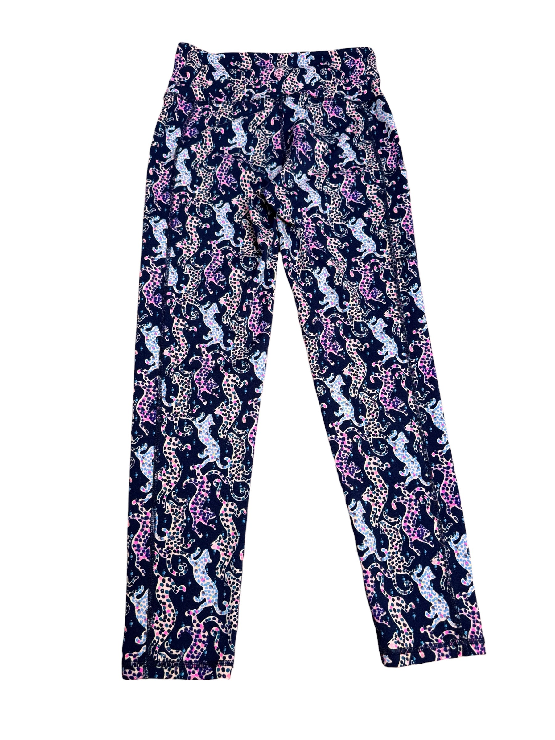 Lilly Pulitzer Luxletic Weekender High Rise Midi, Oyster Bay Navy- On The Catwalk Size S