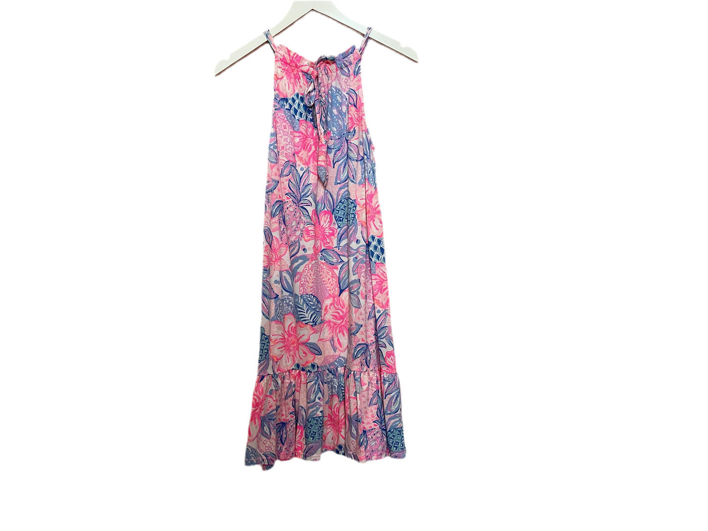 Lilly Pulitzer Saira Halter Dress Snappy Turtle - Size XS