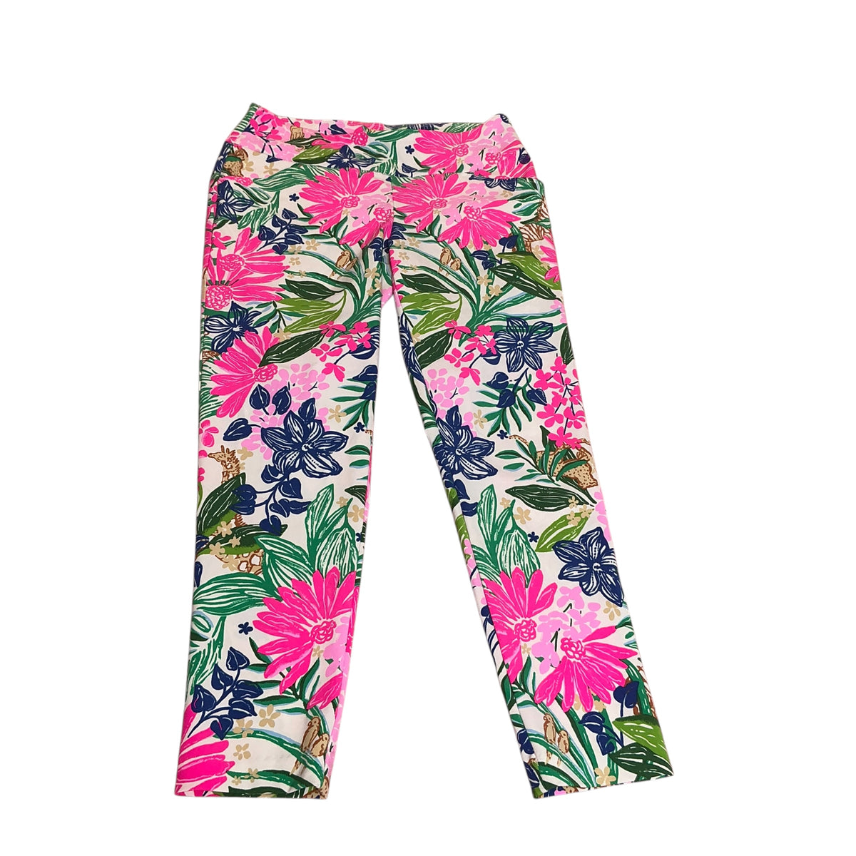 Lilly Pulitzer Luxletic Corso Pant You Me and Giraffe - Size 10