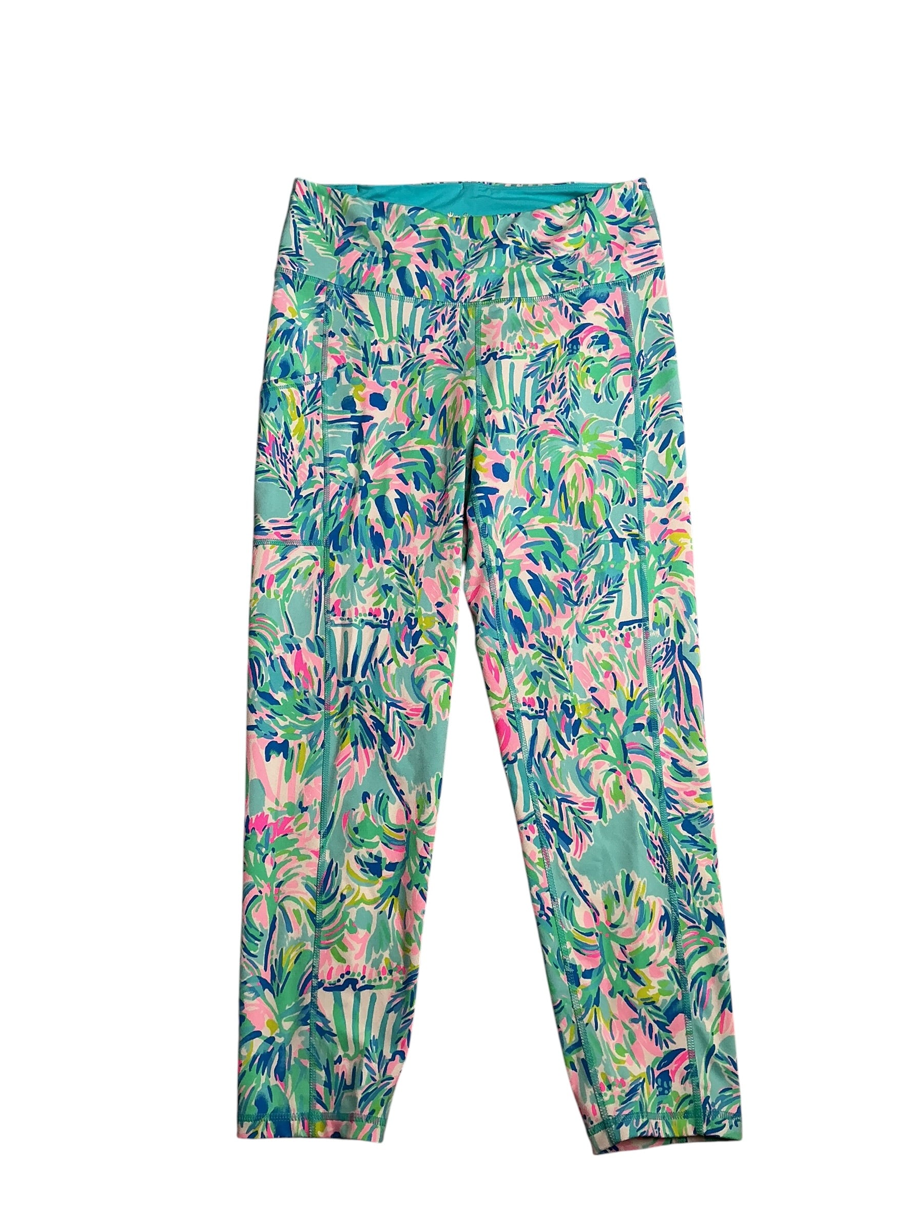 Lilly Pulitzer- Luxletic Weekender Midi Legging Multi Early Bloomer Size L