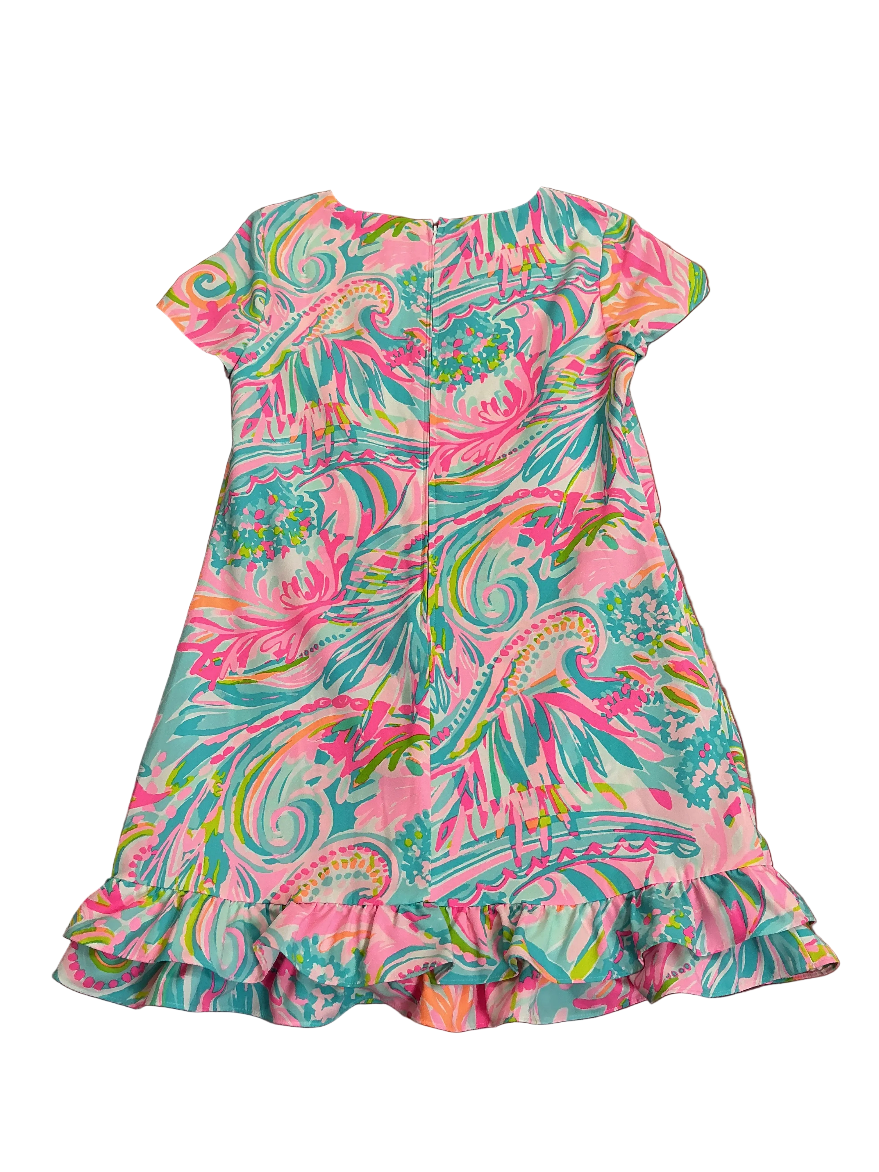 Lilly Pulitzer NWT Masey Romper Multi Carnivale Coral - Size 8