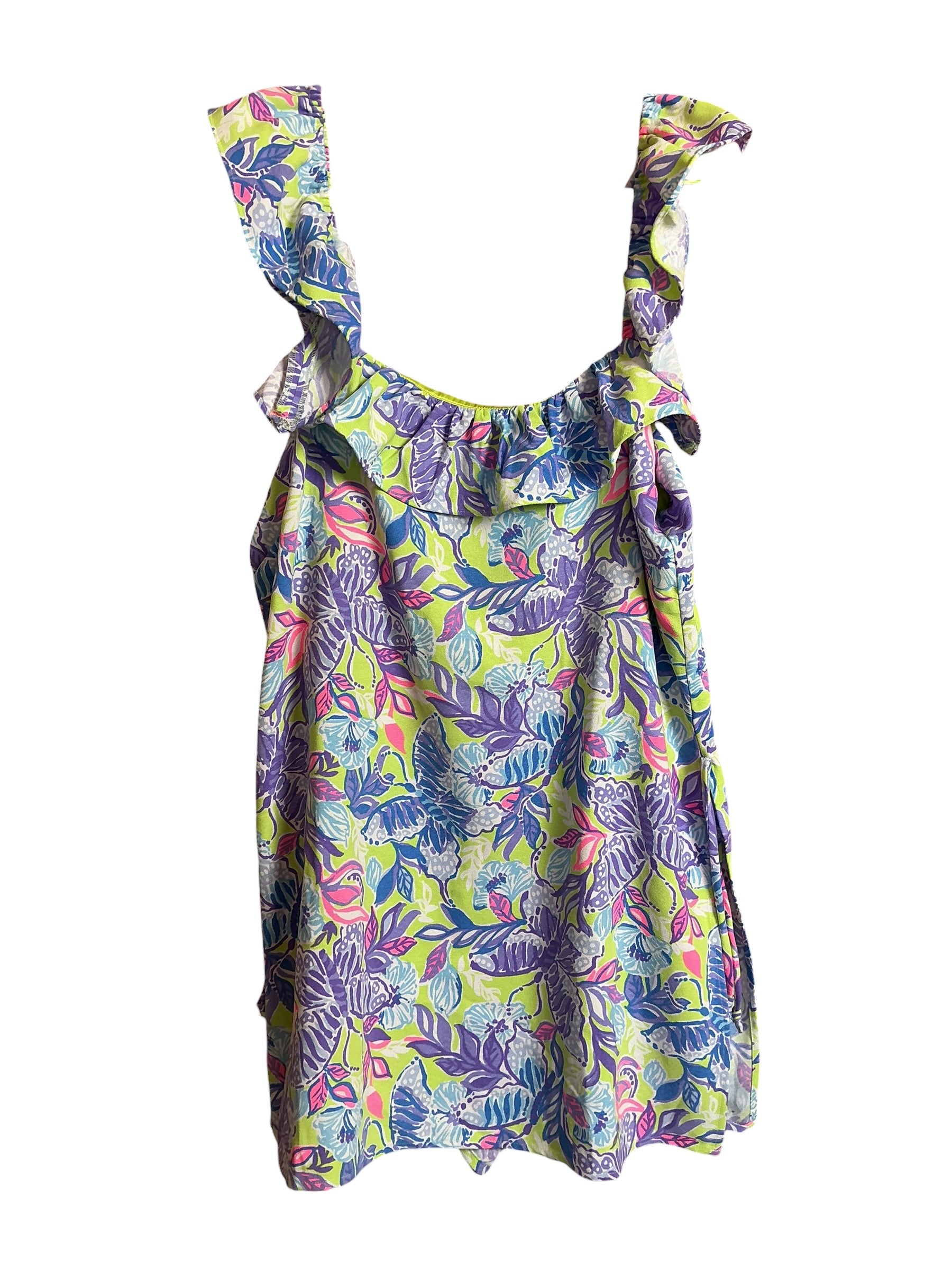 Lilly Pulitzer Zoya Ruffle Romper - Multi - Size 16